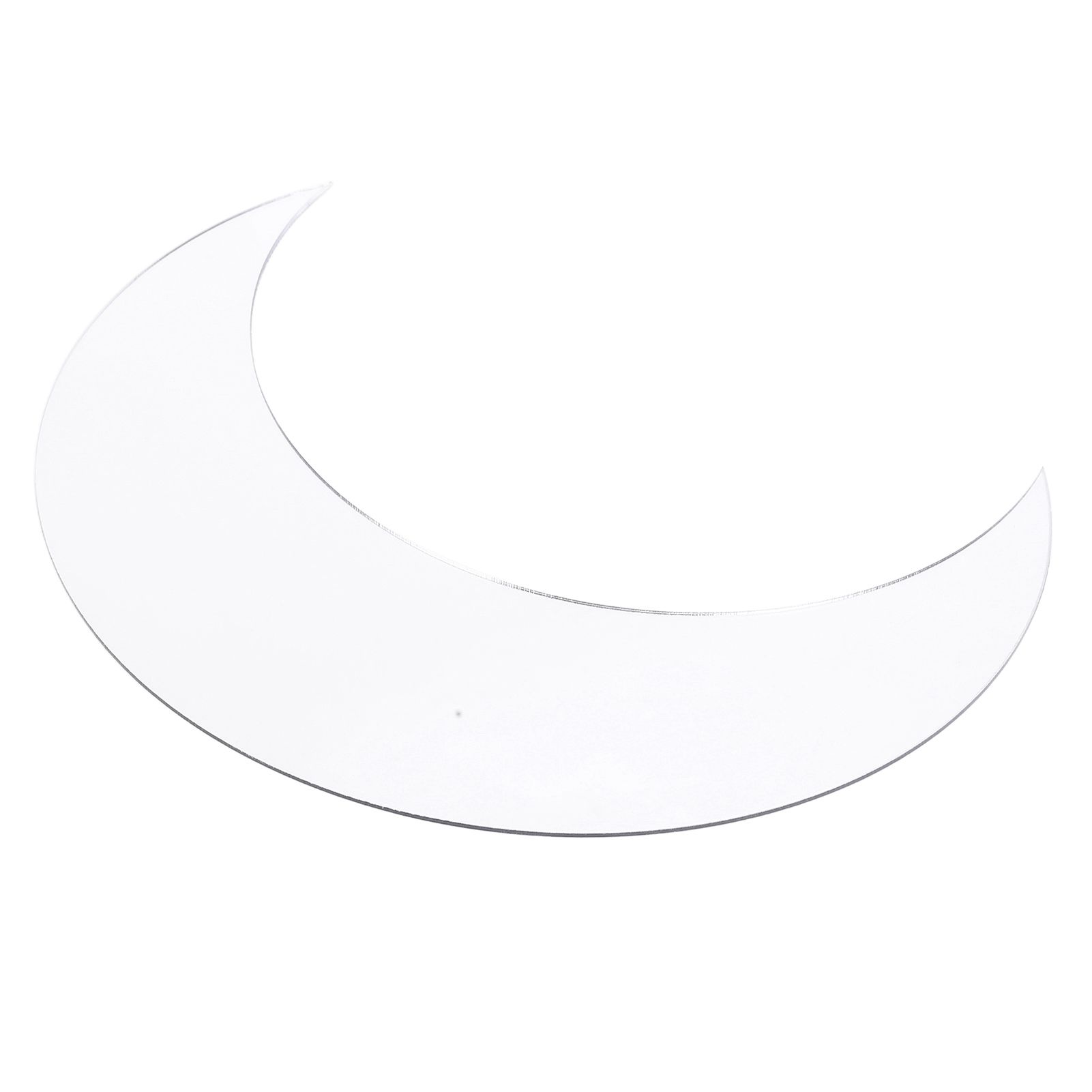 Moon Shape Mirror Wall Sticker Acrylic Decorative Background Decal for Home Office CorridorSilver - Image 2