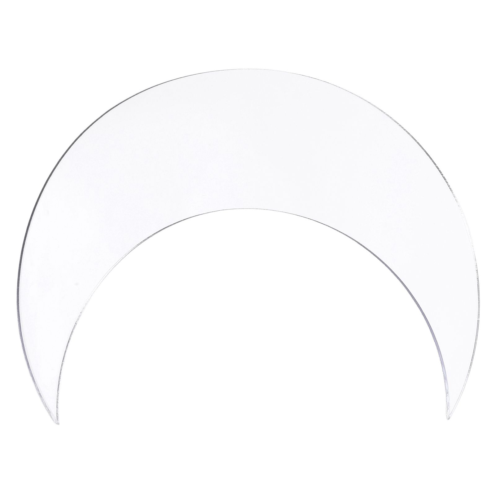 Moon Shape Mirror Wall Sticker Acrylic Decorative Background Decal for Home Office CorridorSilver - Image 3