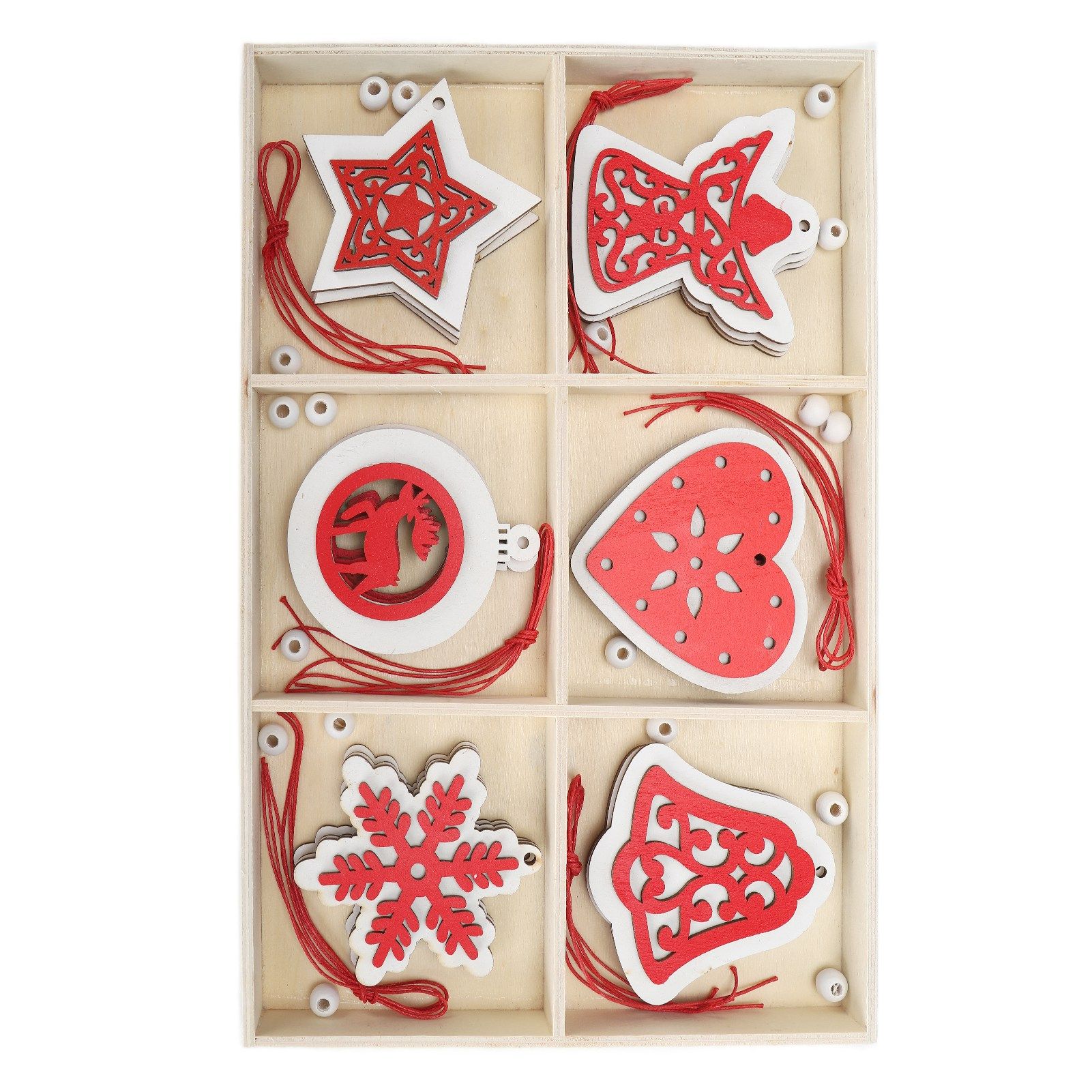 Wooden Hanging Ornaments DIY Christmas Tree Decorative Pendants Decoration AccessoriesJM02034 - Image 6