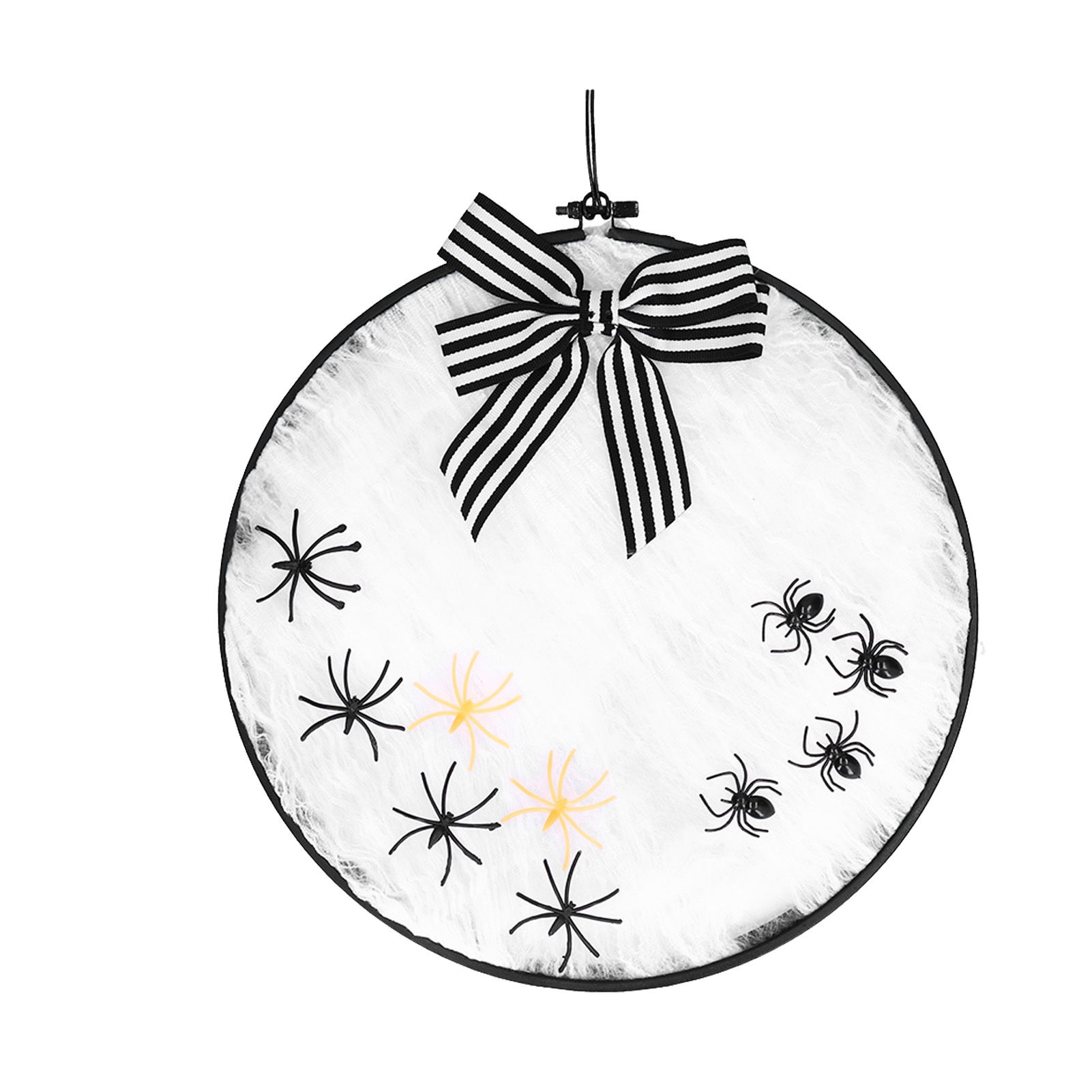 Halloween Embroidery DIY Decorative Cross Stitch Crafts Kit for Home Festival DecorationWith Bowknot - Image 2