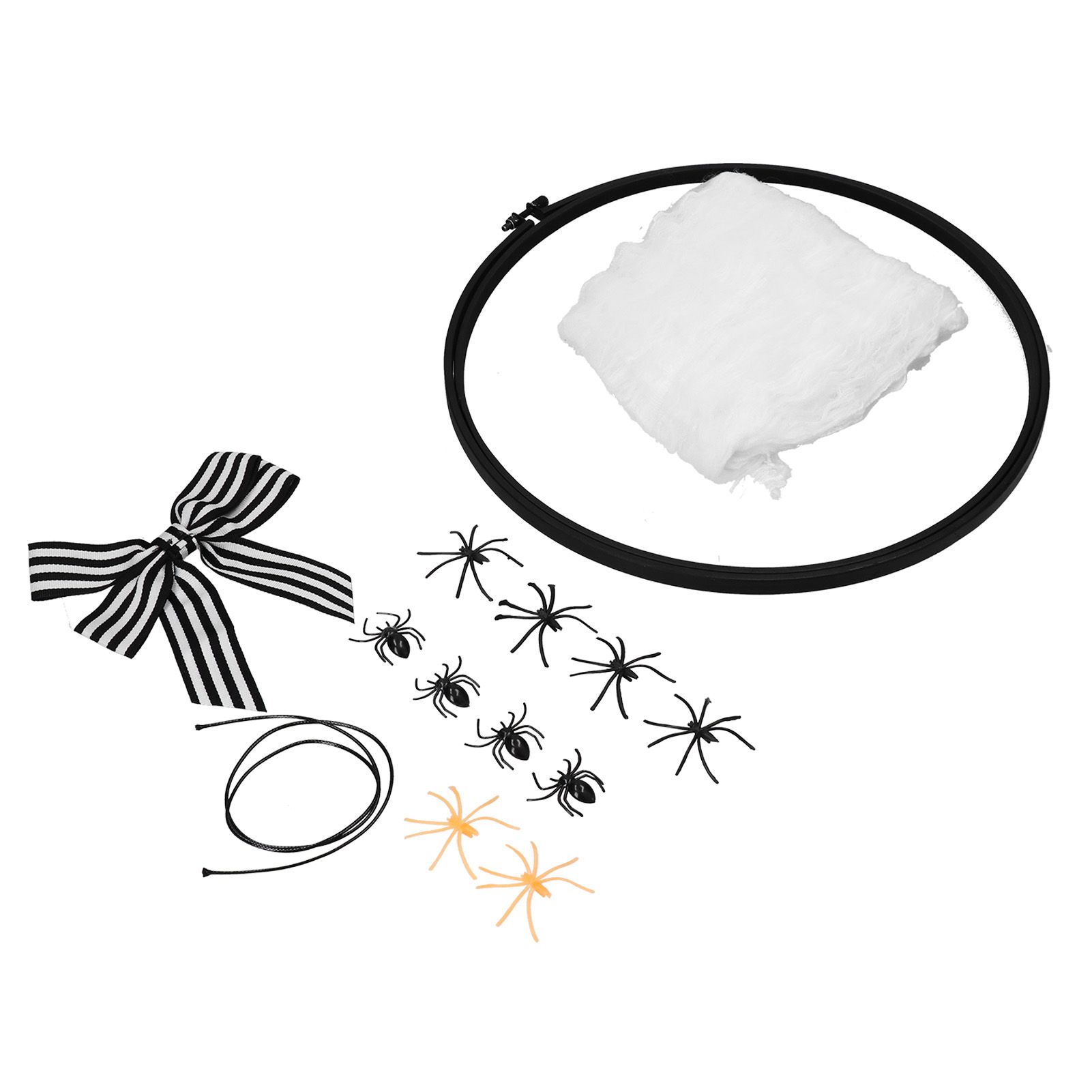 Halloween Embroidery DIY Decorative Cross Stitch Crafts Kit for Home Festival DecorationWith Bowknot - Image 3