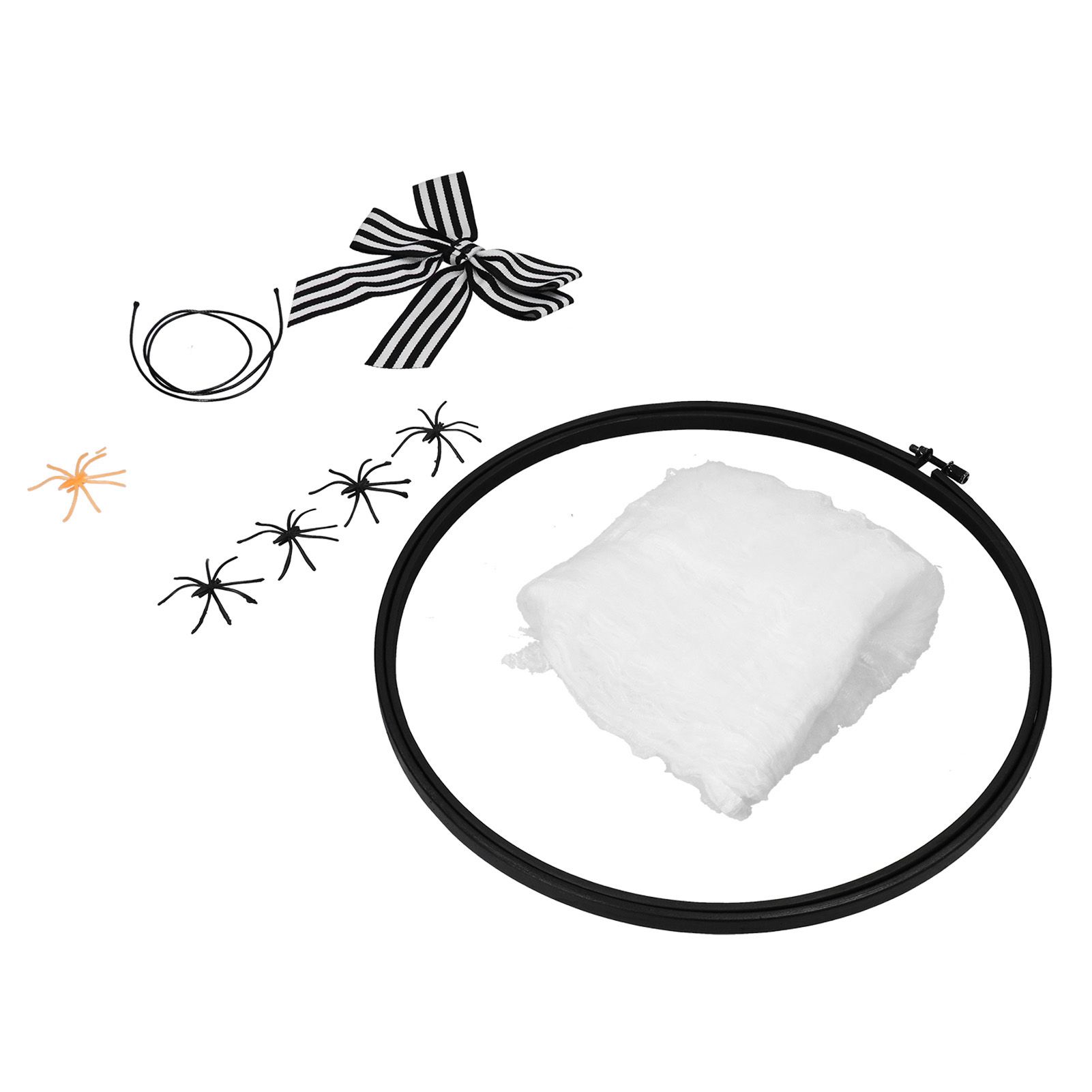 Halloween Embroidery DIY Decorative Cross Stitch Crafts Kit for Home Festival DecorationWith Bowknot - Image 4