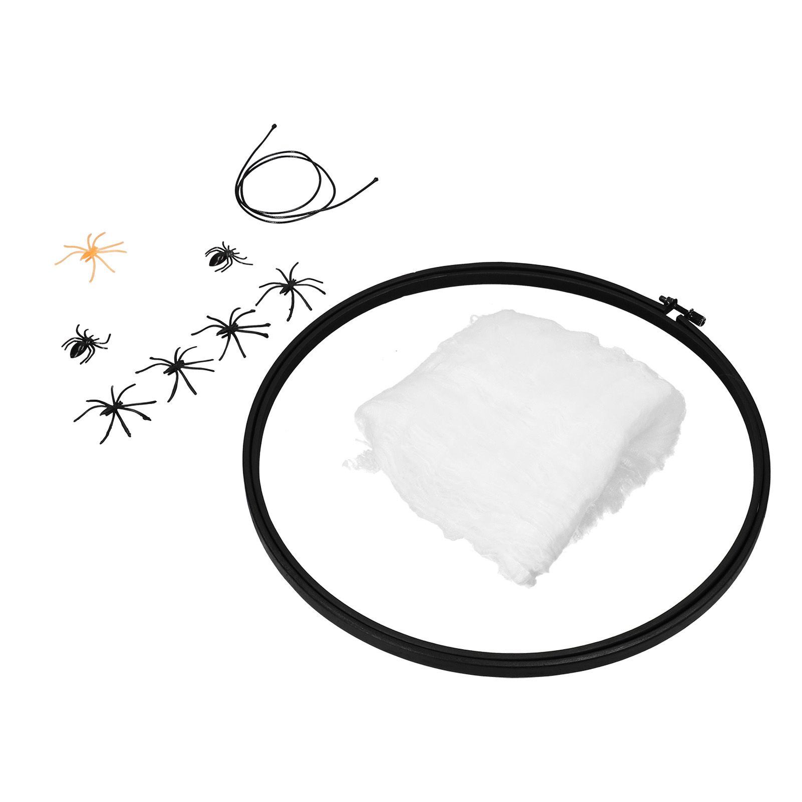 Halloween Embroidery DIY Decorative Cross Stitch Crafts Kit for Home Festival DecorationWithout Bowknot - Image 4