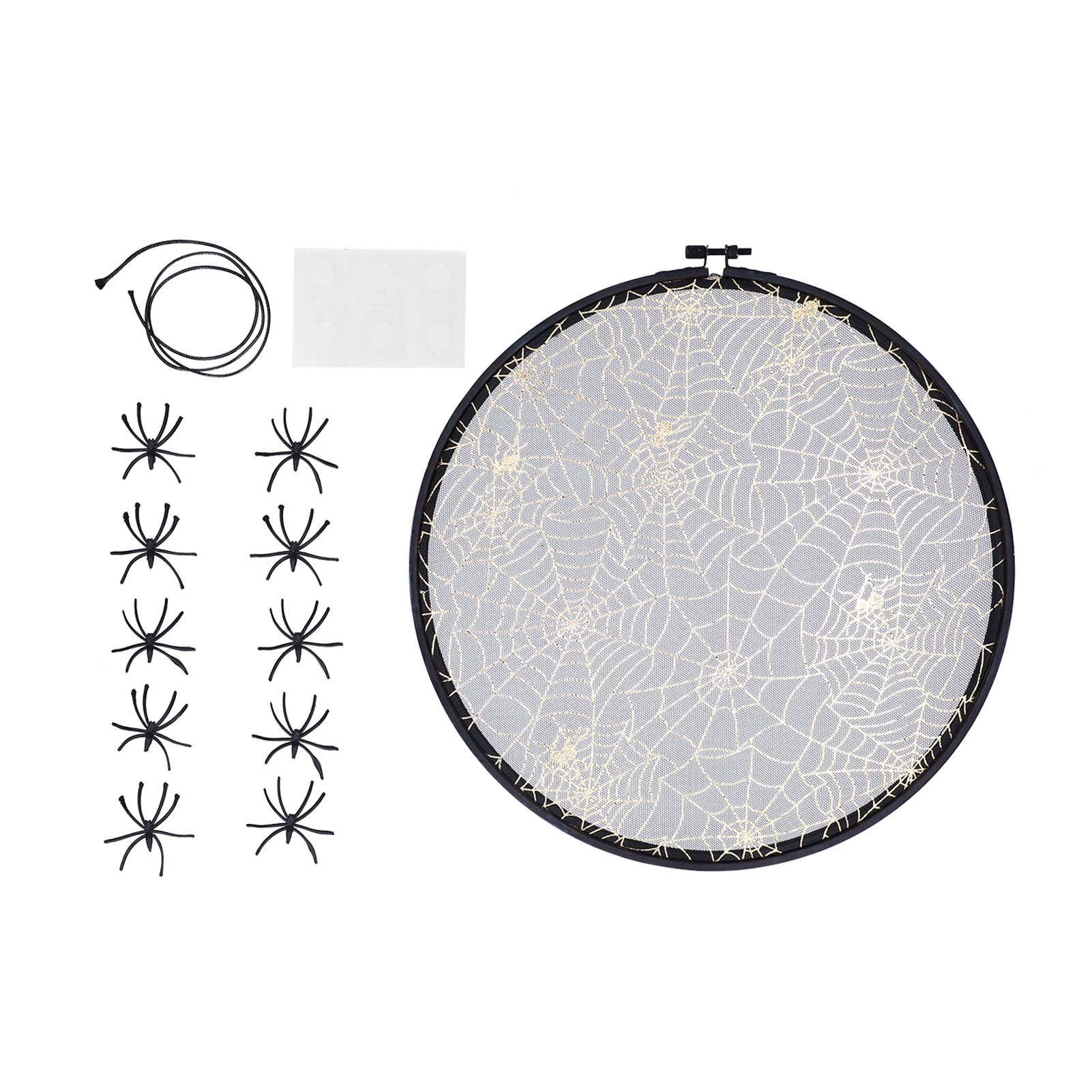 Halloween Embroidery DIY Hanging Decorative Cross Stitch Crafts Ornament for Home FestivalWithout Bowknot - Image 1
