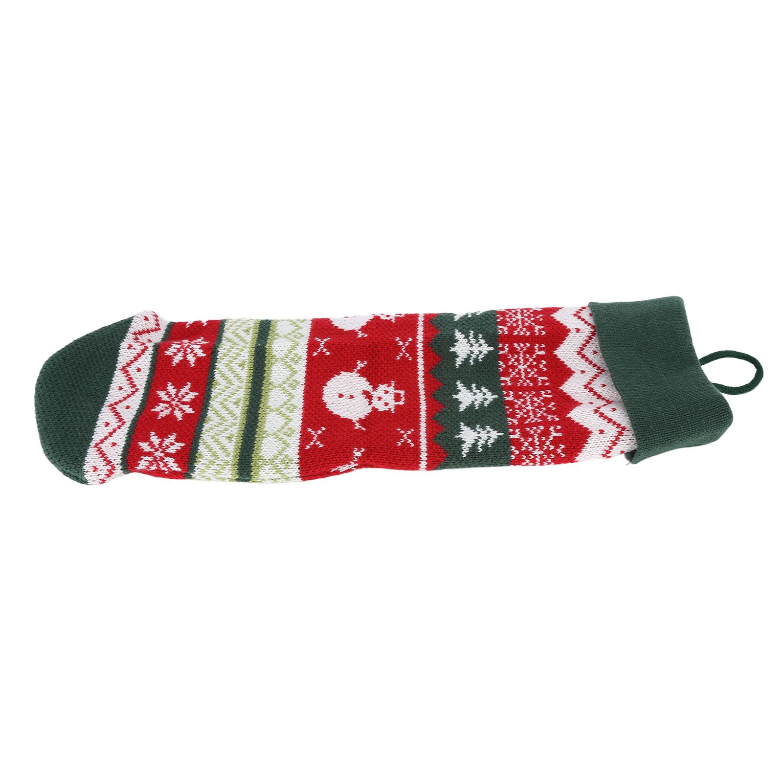 Christmas Decorations Children Sock Ornament Gift Bag Home Decoration for FestivalGreen Rope - Image 3
