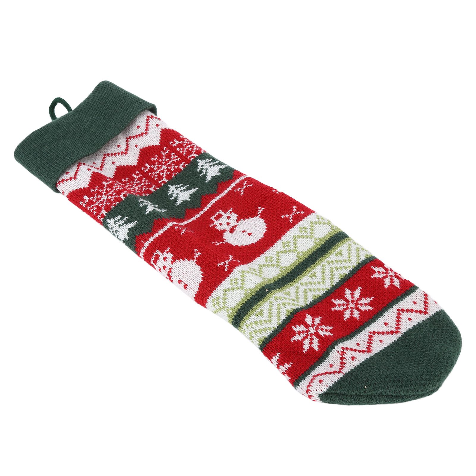 Christmas Decorations Children Sock Ornament Gift Bag Home Decoration for FestivalGreen Rope - Image 5