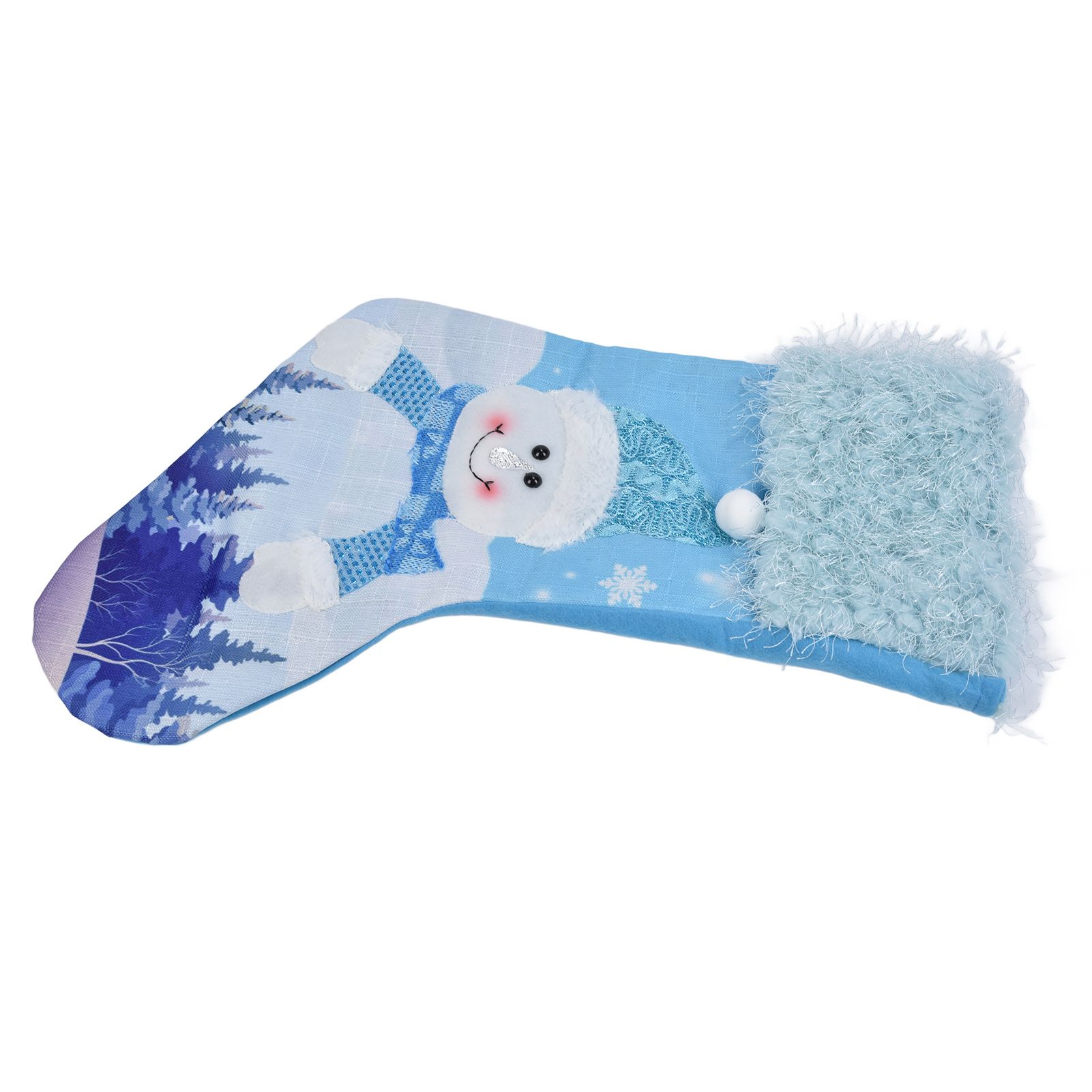 Cute Hanging Christmas Sock Luminous Candies Bag Gift Stocking with Hook for FestivalSnowman Type - Image 5