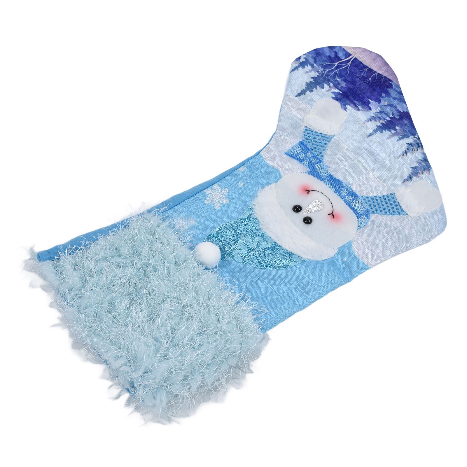 Cute Hanging Christmas Sock Luminous Candies Bag Gift Stocking with Hook for FestivalSnowman Type - Image 6