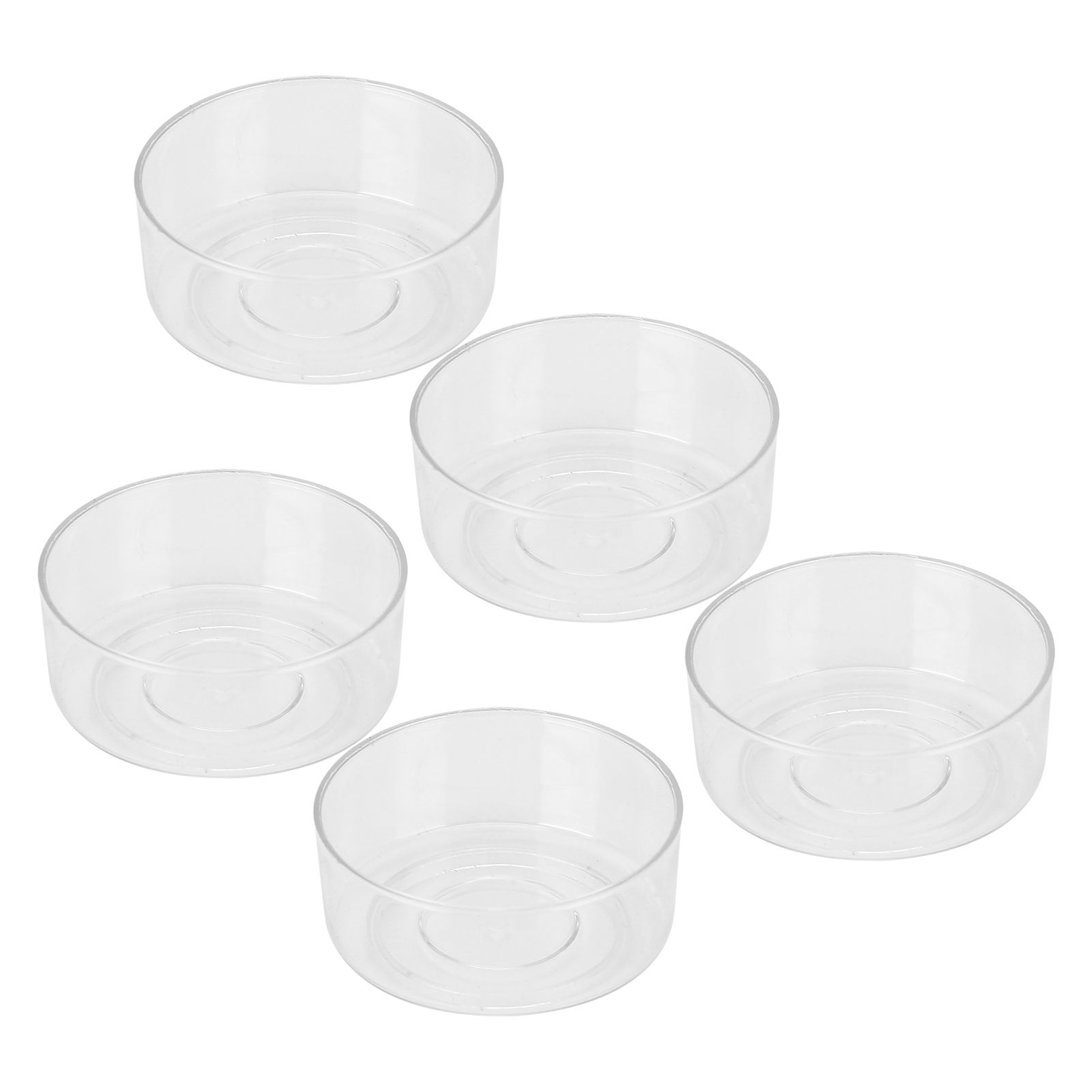 50Pcs DIY Plastic Candle Mold Transparent Heat Resistant Candle Making Container AccessoryRound Shape - Image 4