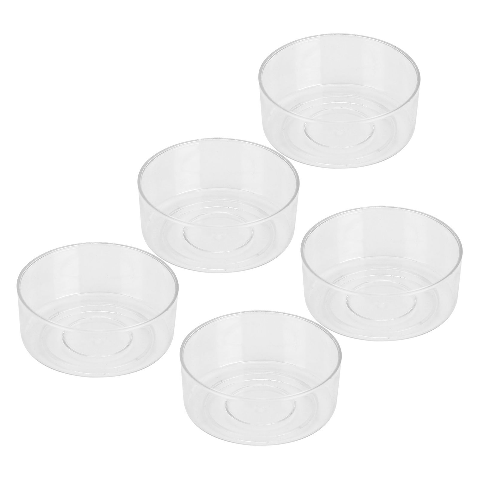 50Pcs DIY Plastic Candle Mold Transparent Heat Resistant Candle Making Container AccessoryRound Shape - Image 5