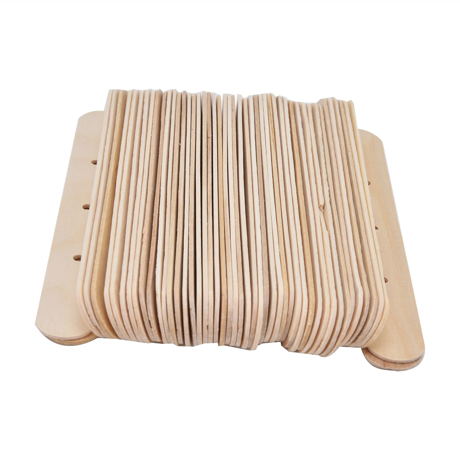 50Pcs Candle Wick Holder Birch Easy Use Reusable Wooden Wax Core Holder for Making Candles150x20mm 3 Hole - Image 1
