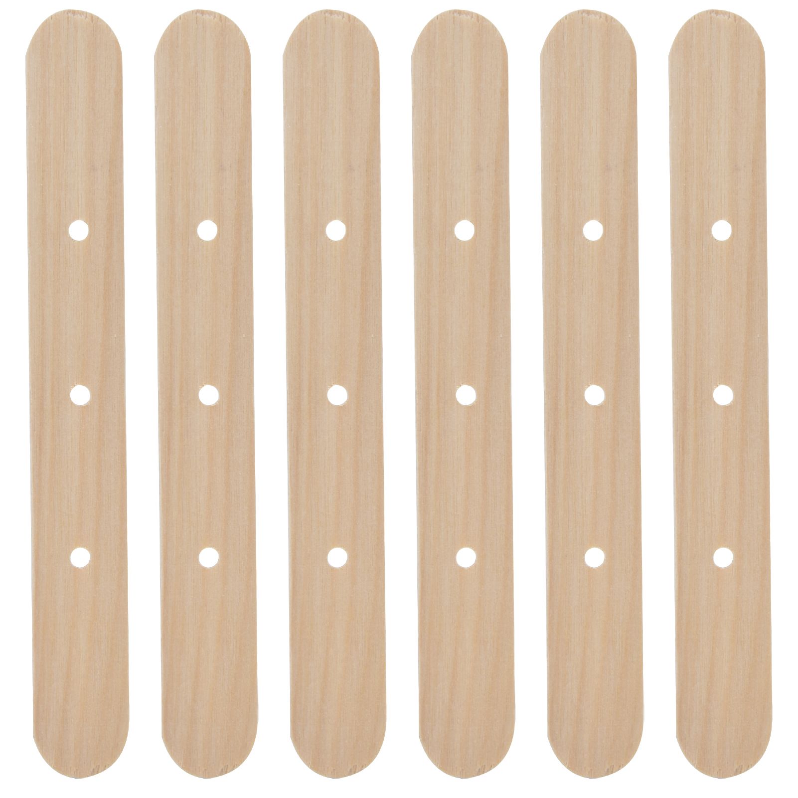 50Pcs Candle Wick Holder Birch Easy Use Reusable Wooden Wax Core Holder for Making Candles150x20mm 3 Hole - Image 4