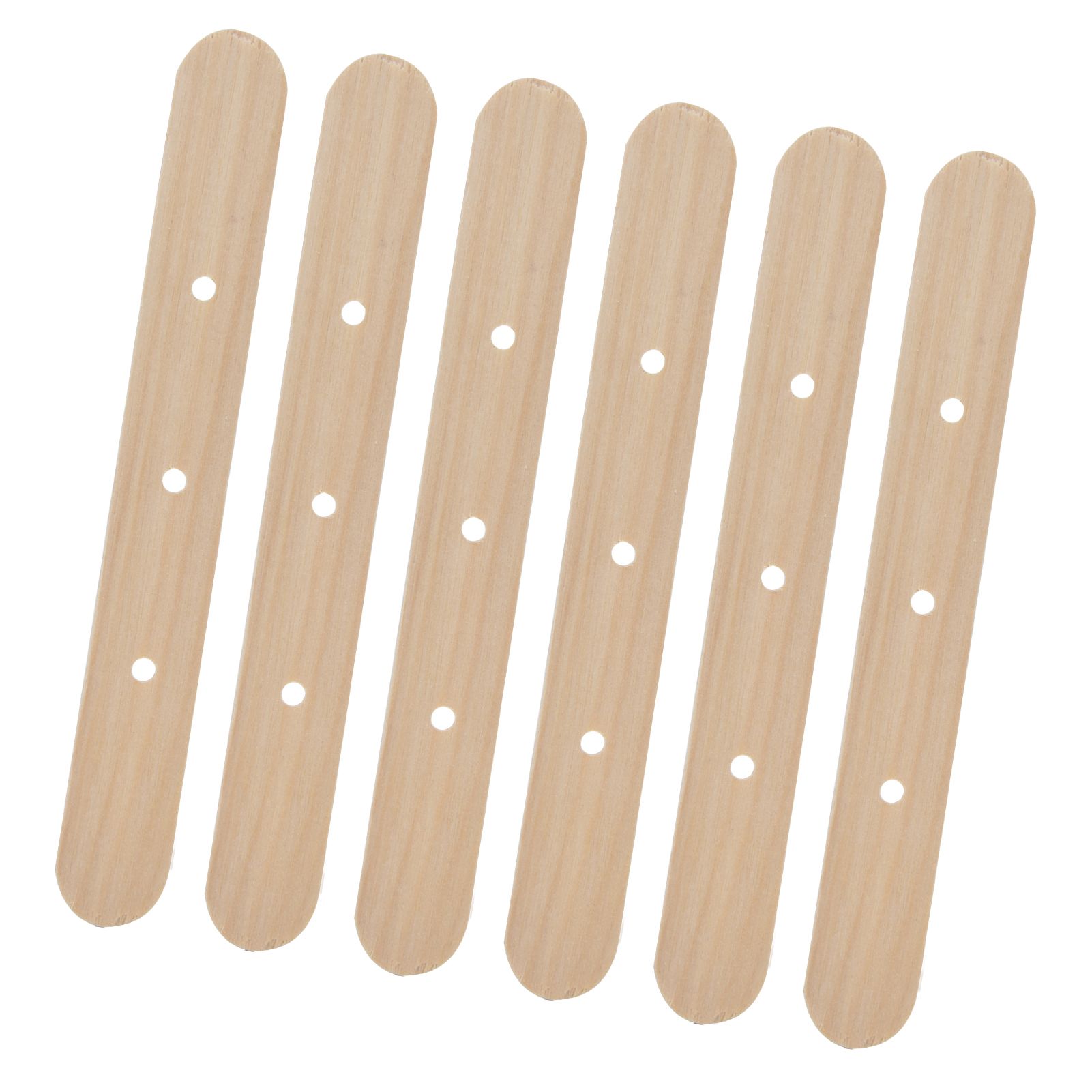 50Pcs Candle Wick Holder Birch Easy Use Reusable Wooden Wax Core Holder for Making Candles150x20mm 3 Hole - Image 8