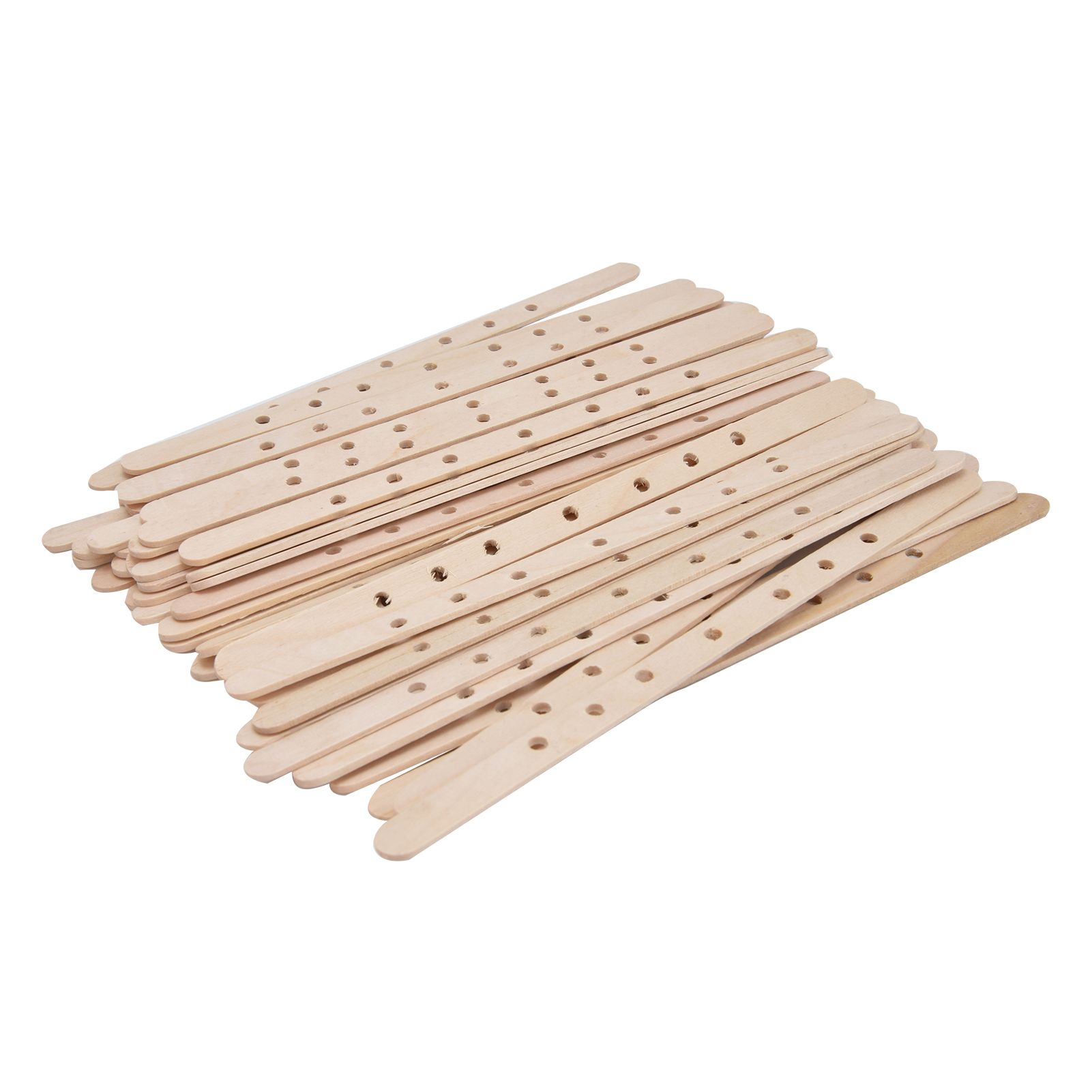50Pcs Candle Wick Holder Birch Easy Use Reusable Wooden Wax Core Holder for Making Candles180x10mm 7 Hole - Image 3