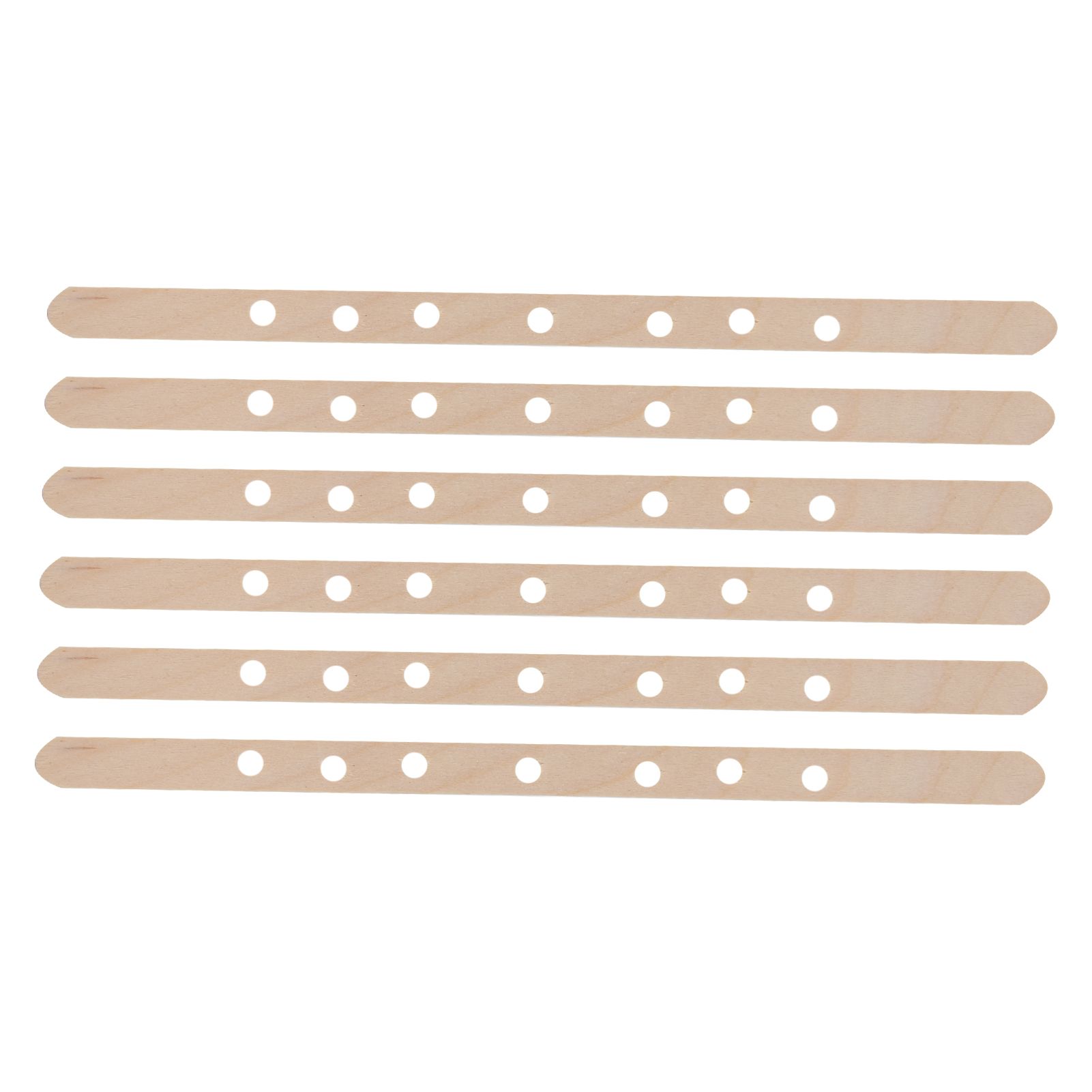 50Pcs Candle Wick Holder Birch Easy Use Reusable Wooden Wax Core Holder for Making Candles180x10mm 7 Hole - Image 5
