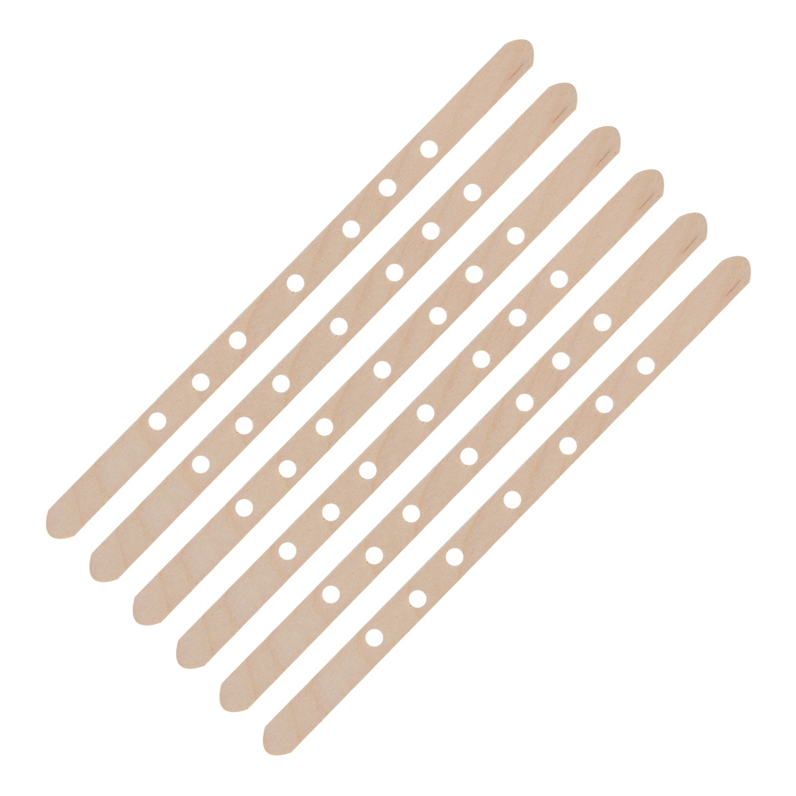 50Pcs Candle Wick Holder Birch Easy Use Reusable Wooden Wax Core Holder for Making Candles180x10mm 7 Hole - Image 7