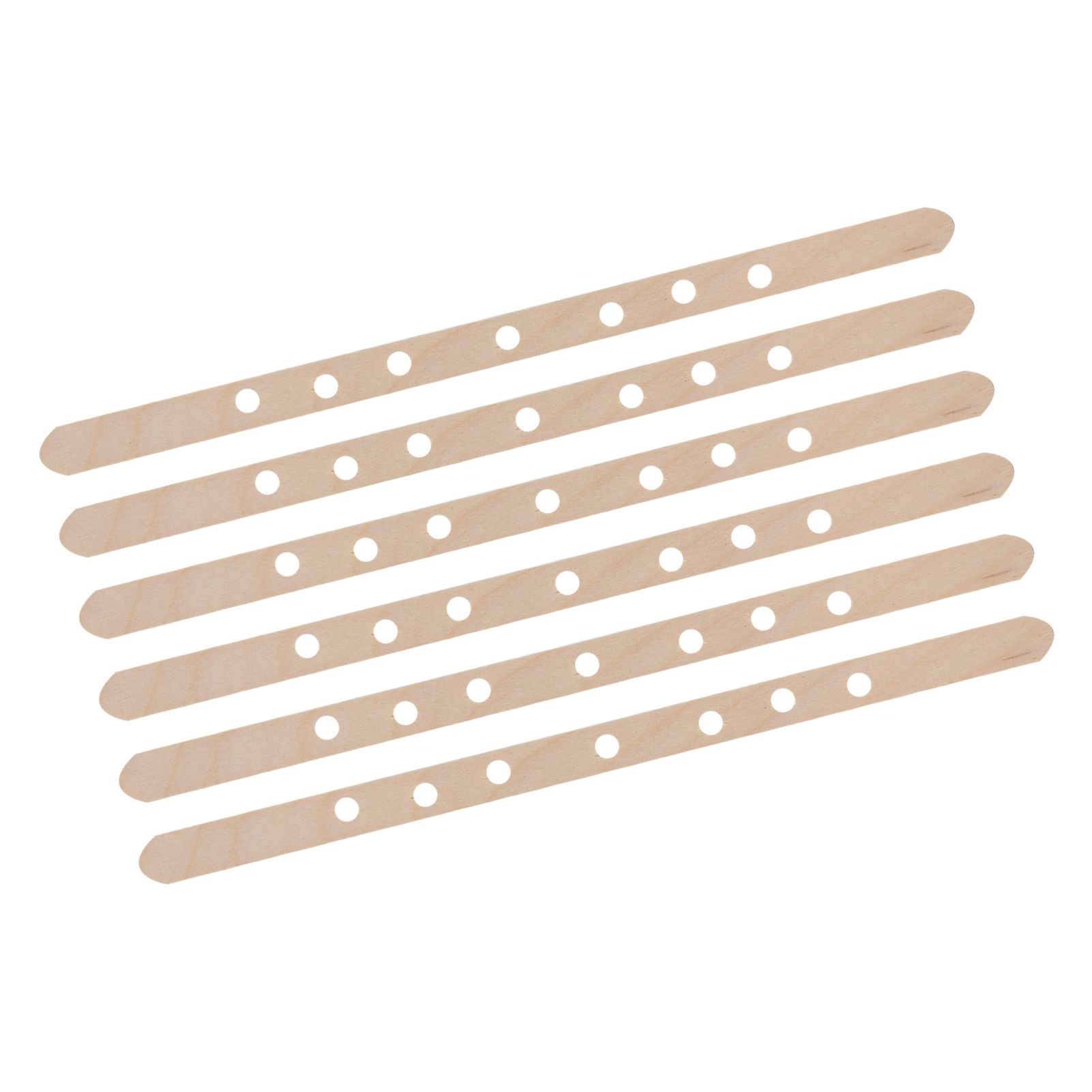 50Pcs Candle Wick Holder Birch Easy Use Reusable Wooden Wax Core Holder for Making Candles180x10mm 7 Hole - Image 8