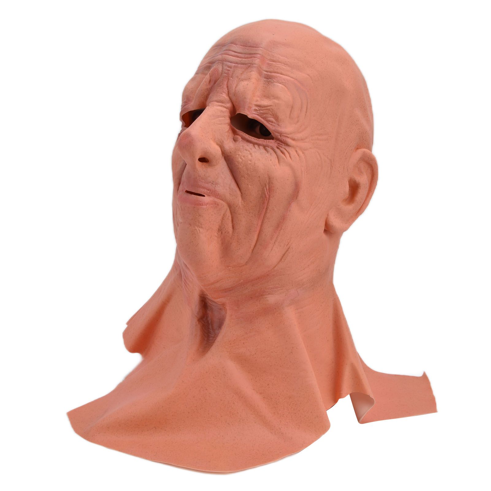 Old Man Mask Scary Halloween Latex Bald Human Head Cover Costume Party Cosplay Props - Image 3
