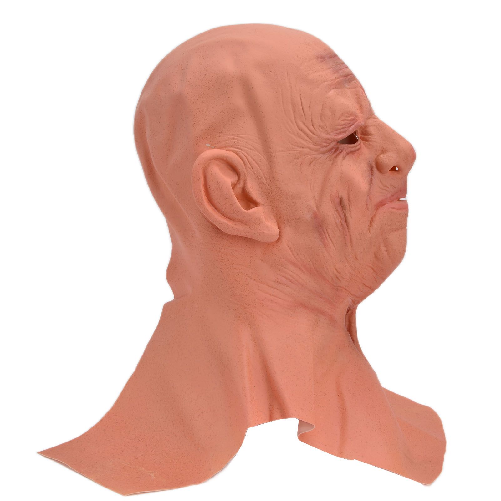 Old Man Mask Scary Halloween Latex Bald Human Head Cover Costume Party Cosplay Props - Image 4