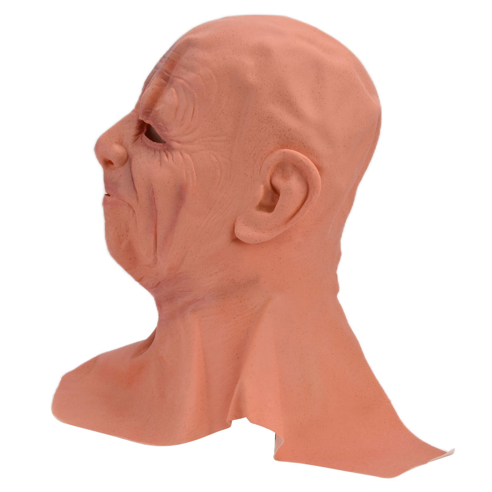 Old Man Mask Scary Halloween Latex Bald Human Head Cover Costume Party Cosplay Props - Image 5