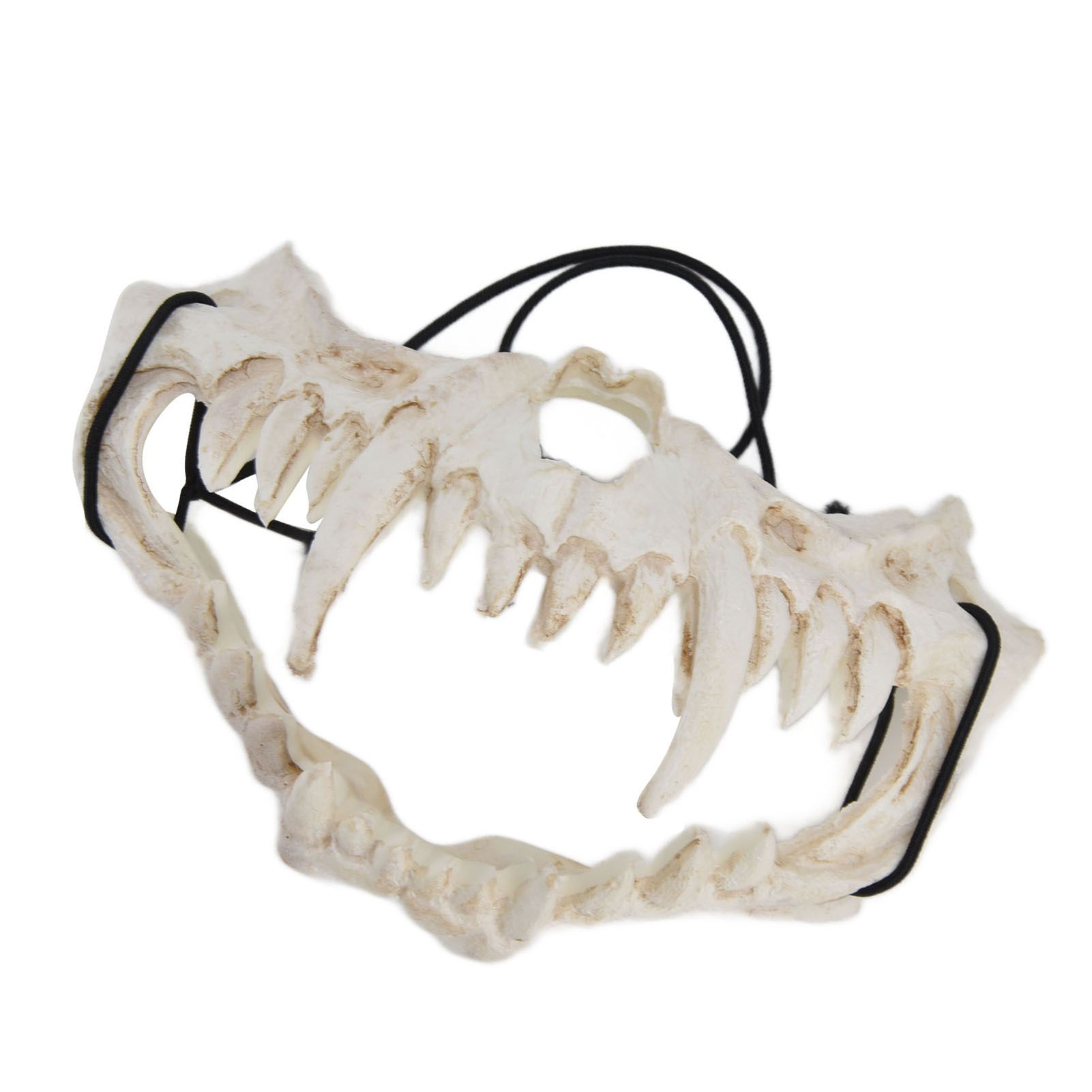 Skull Mask Latex Tiger Tooth Type Durable Waterproof Adjustable Scary Mask for Party Festival Theater - Image 2