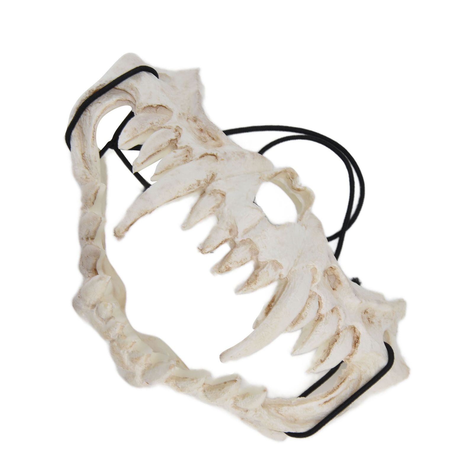 Skull Mask Latex Tiger Tooth Type Durable Waterproof Adjustable Scary Mask for Party Festival Theater - Image 3