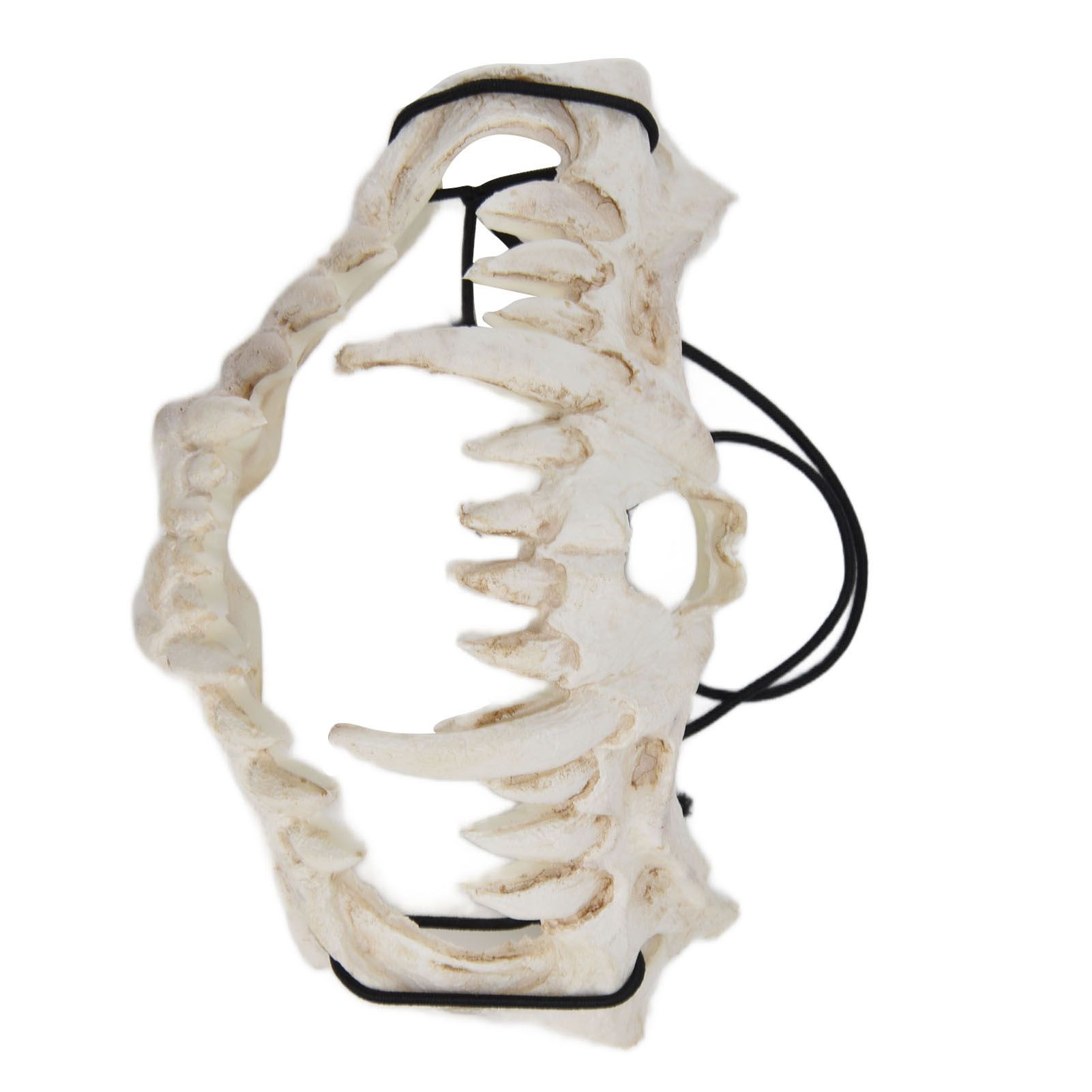 Skull Mask Latex Tiger Tooth Type Durable Waterproof Adjustable Scary Mask for Party Festival Theater - Image 4