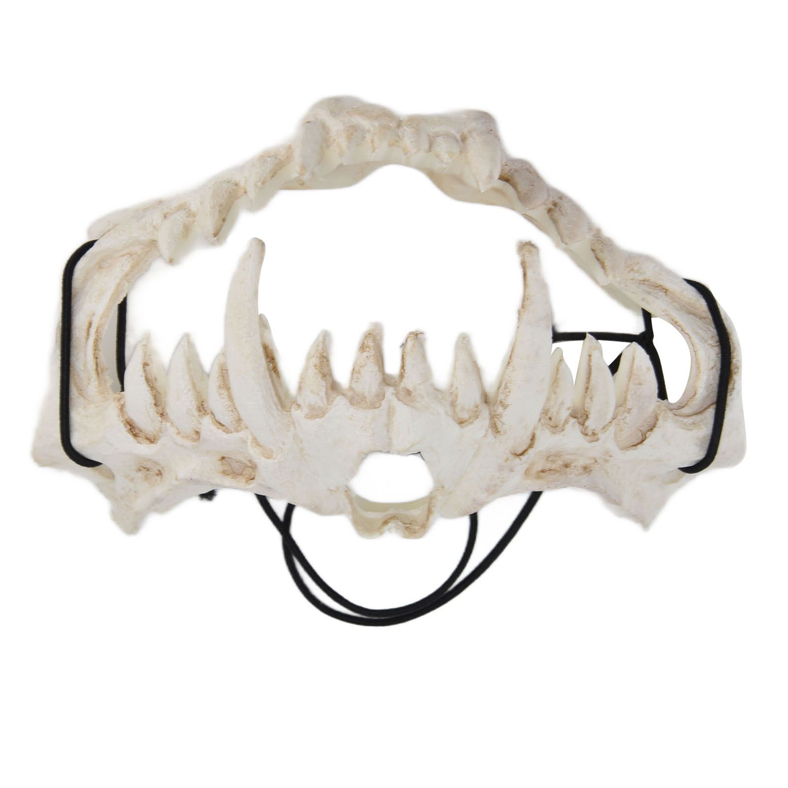 Skull Mask Latex Tiger Tooth Type Durable Waterproof Adjustable Scary Mask for Party Festival Theater - Image 7