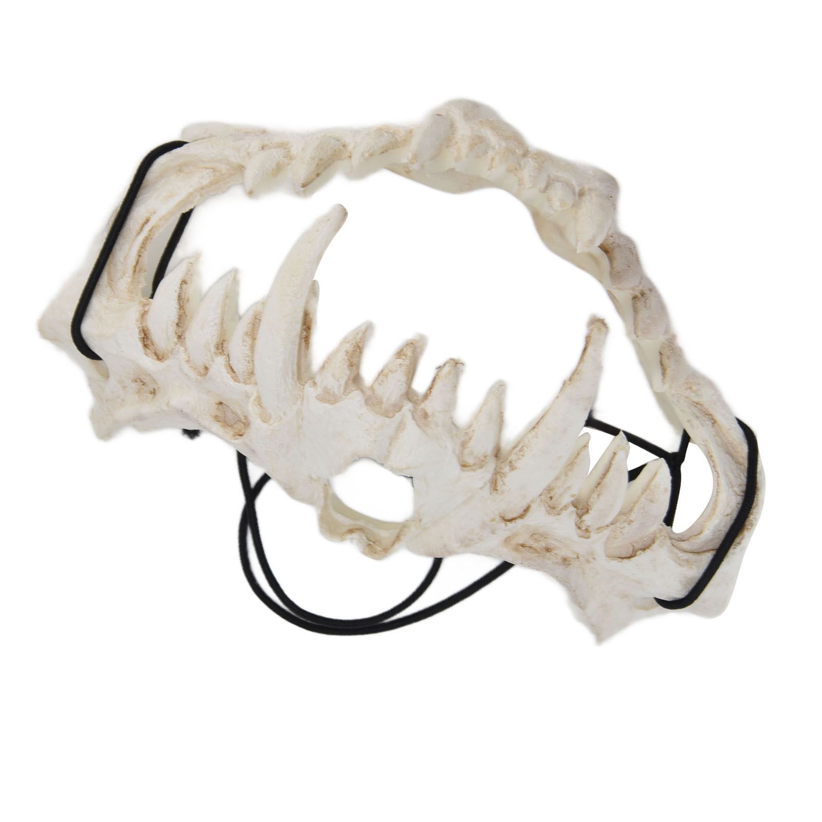 Skull Mask Latex Tiger Tooth Type Durable Waterproof Adjustable Scary Mask for Party Festival Theater - Image 8