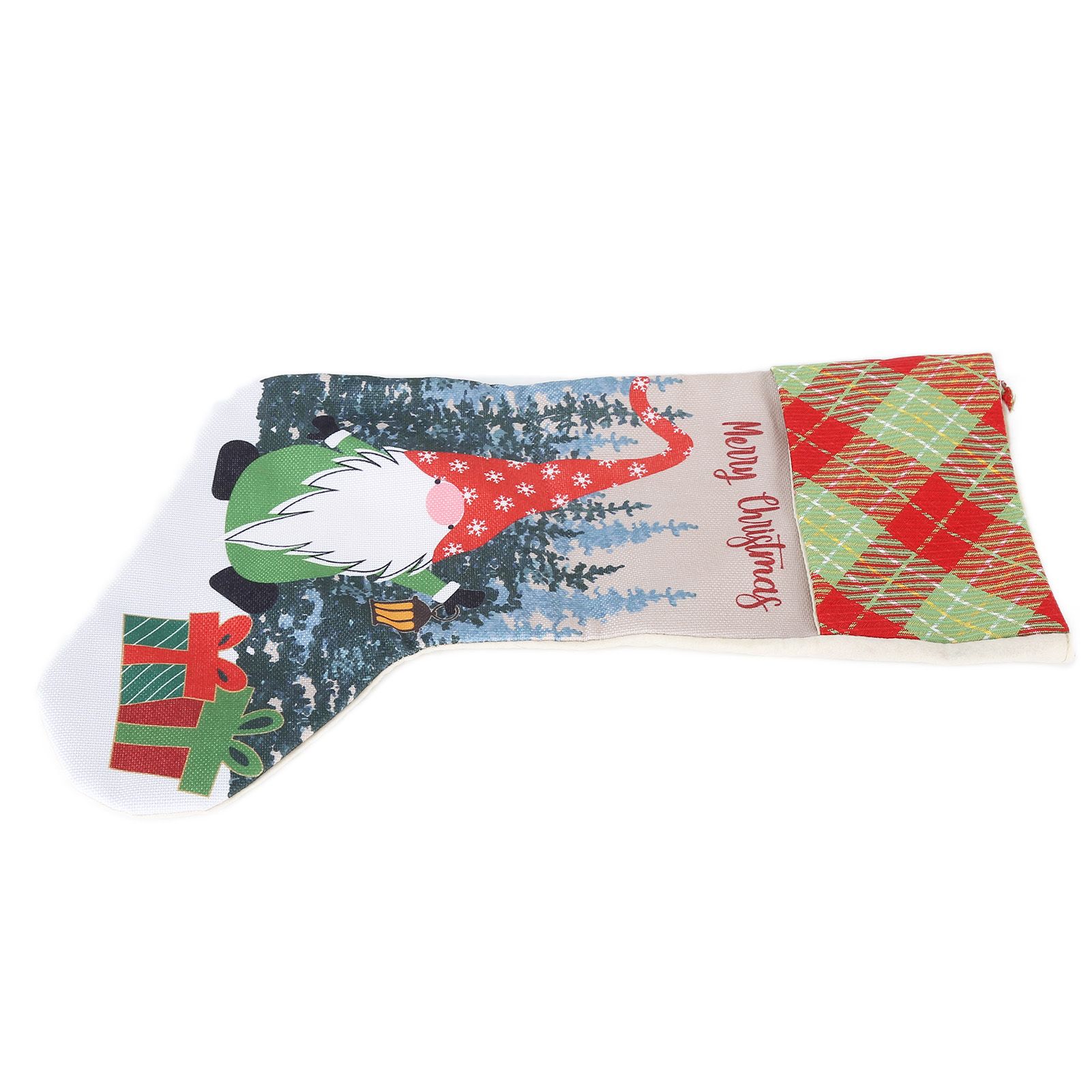 Christmas Decorative Sock Faceless Doll Pattern Children's Gift Bag for Festival Costume PartyRed Hat - Image 4
