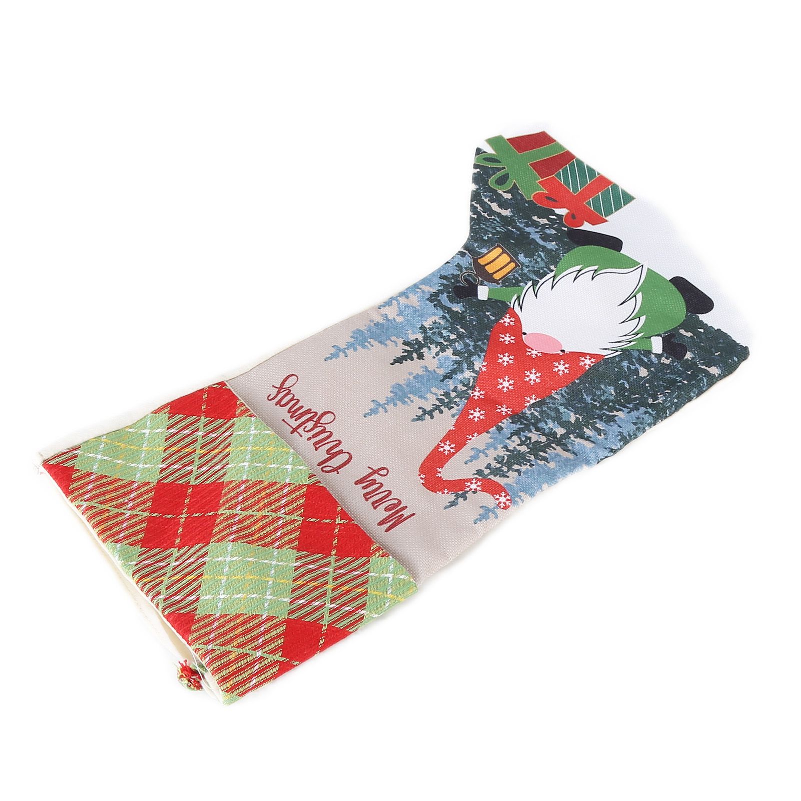 Christmas Decorative Sock Faceless Doll Pattern Children's Gift Bag for Festival Costume PartyRed Hat - Image 7