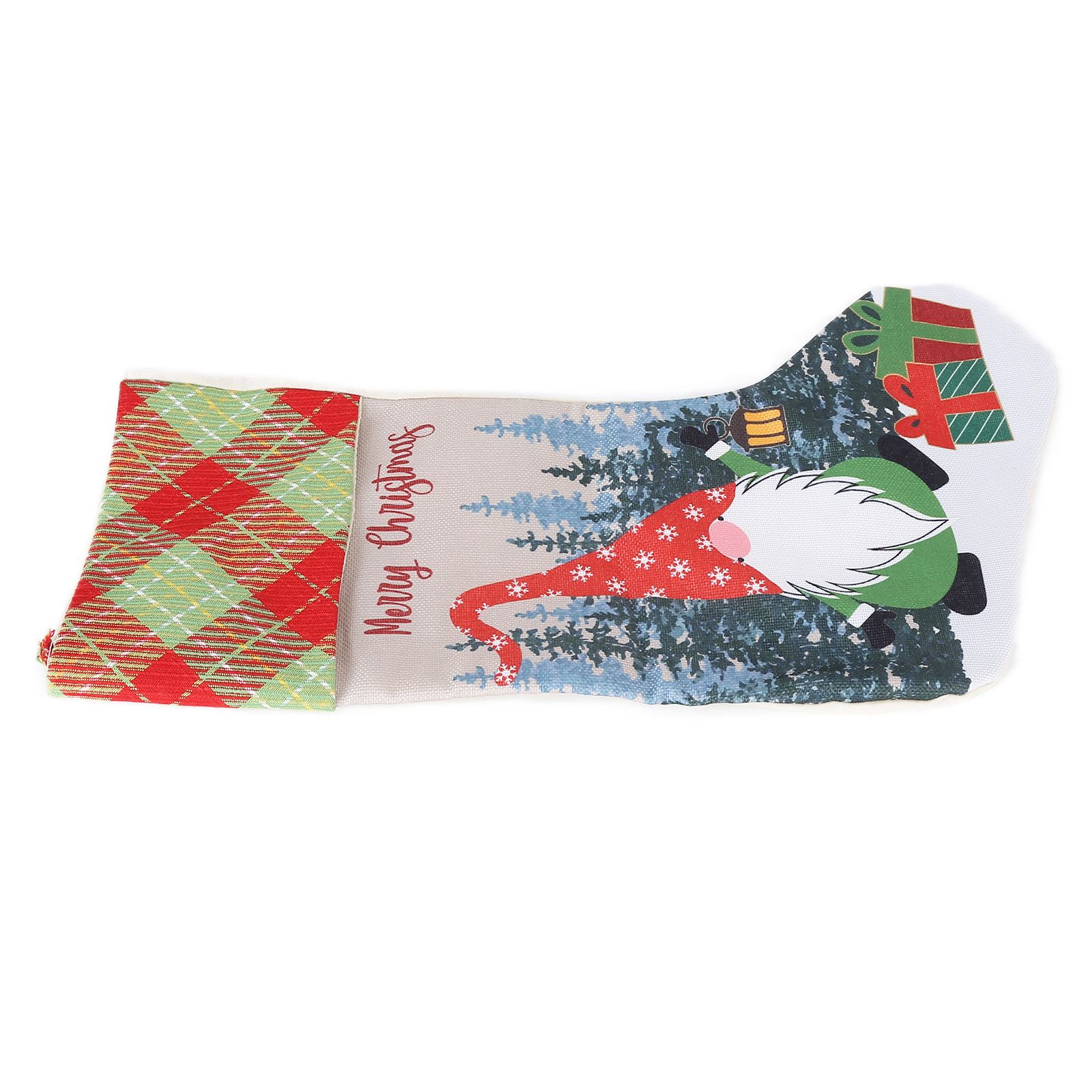 Christmas Decorative Sock Faceless Doll Pattern Children's Gift Bag for Festival Costume PartyRed Hat - Image 8