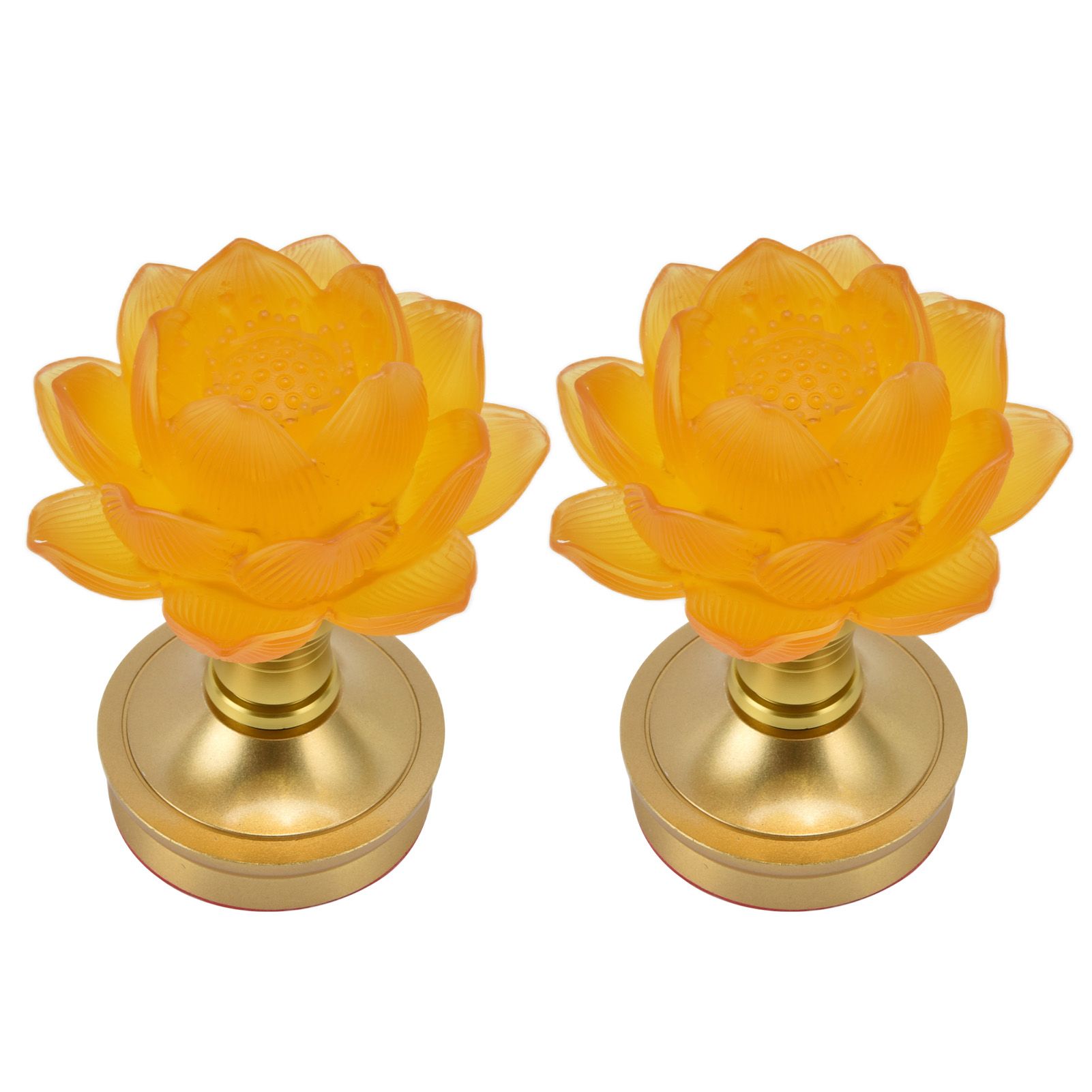 2 Set LED Buddhist Light 3 Color Adjustment Buddha Lamp Plug In Flower Light for Home Buddhist SupplyAU Plug 100-240V - Image 5