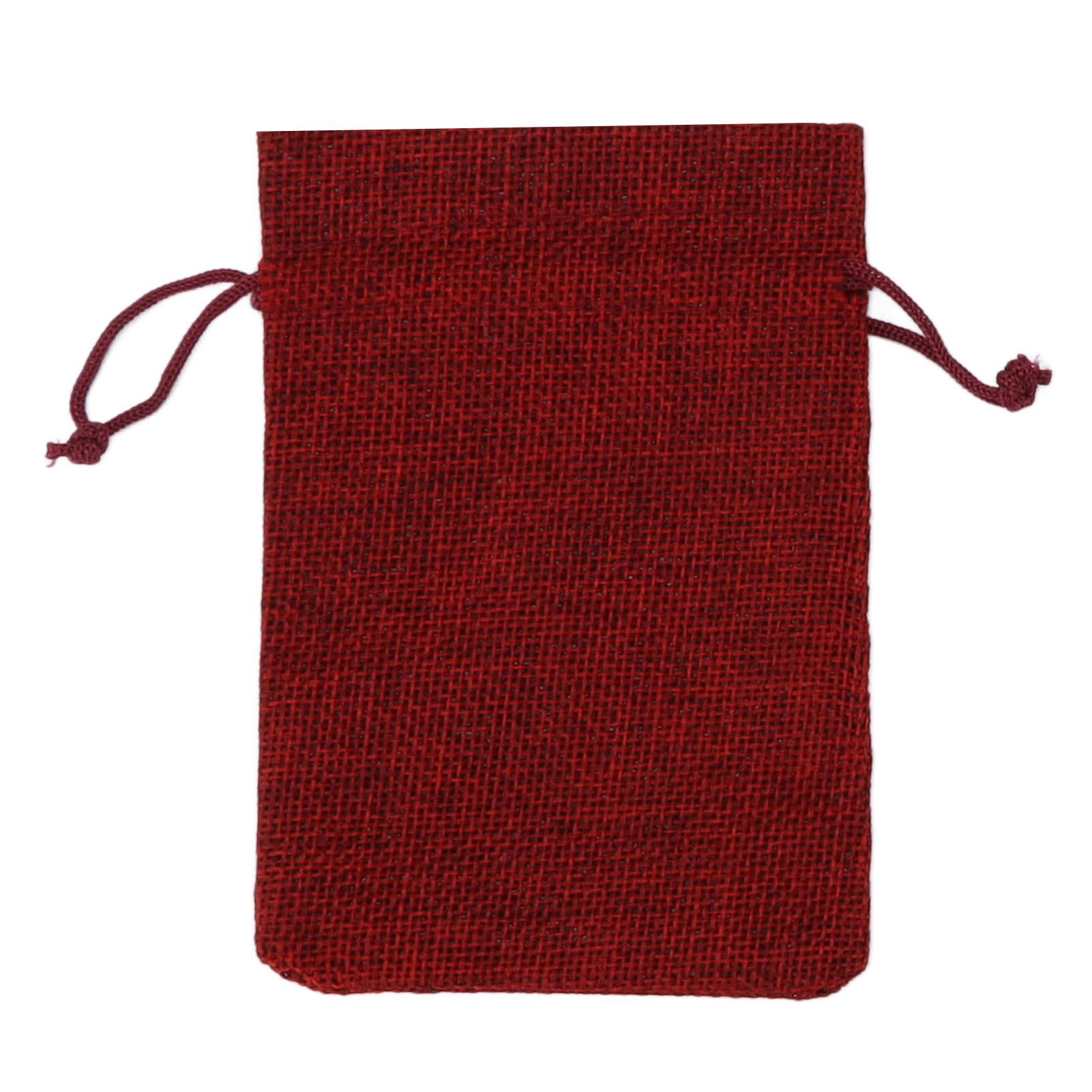 24Pcs Christmas Advent Calendar Drawstring Bags Reusable Hanging Countdown Pouch for Candy Jewelry GiftWine Red - Image 3