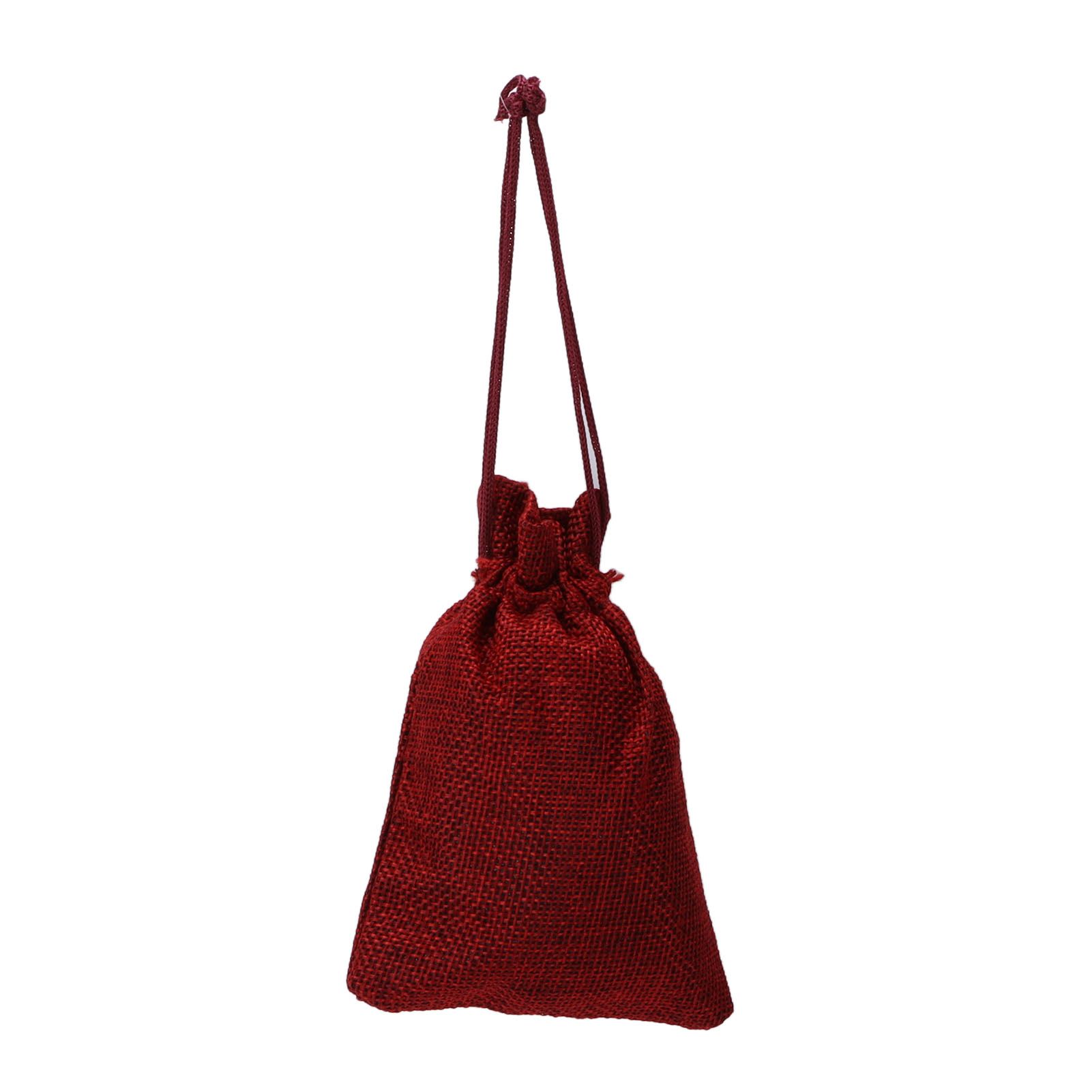 24Pcs Christmas Advent Calendar Drawstring Bags Reusable Hanging Countdown Pouch for Candy Jewelry GiftWine Red - Image 8