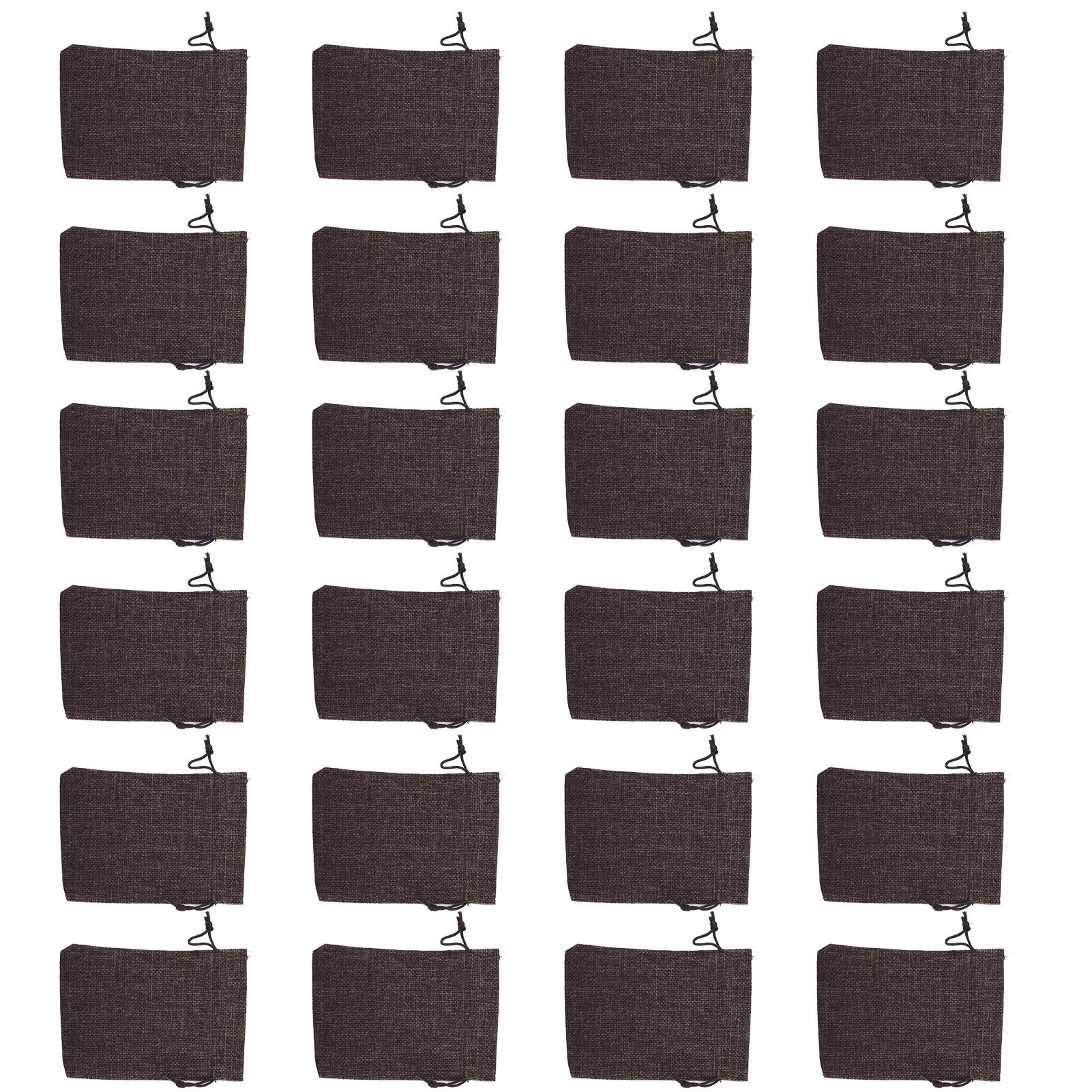 24PCS Christmas Bag Christmas Advent Calendar Countdown Pouch Drawstring Bag Sack Hanging Gift with ClipsHeather Grey - Image 4