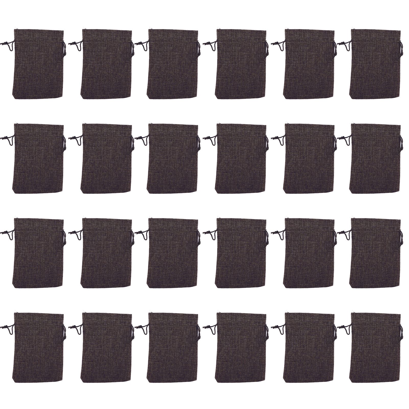 24PCS Christmas Bag Christmas Advent Calendar Countdown Pouch Drawstring Bag Sack Hanging Gift with ClipsHeather Grey - Image 5