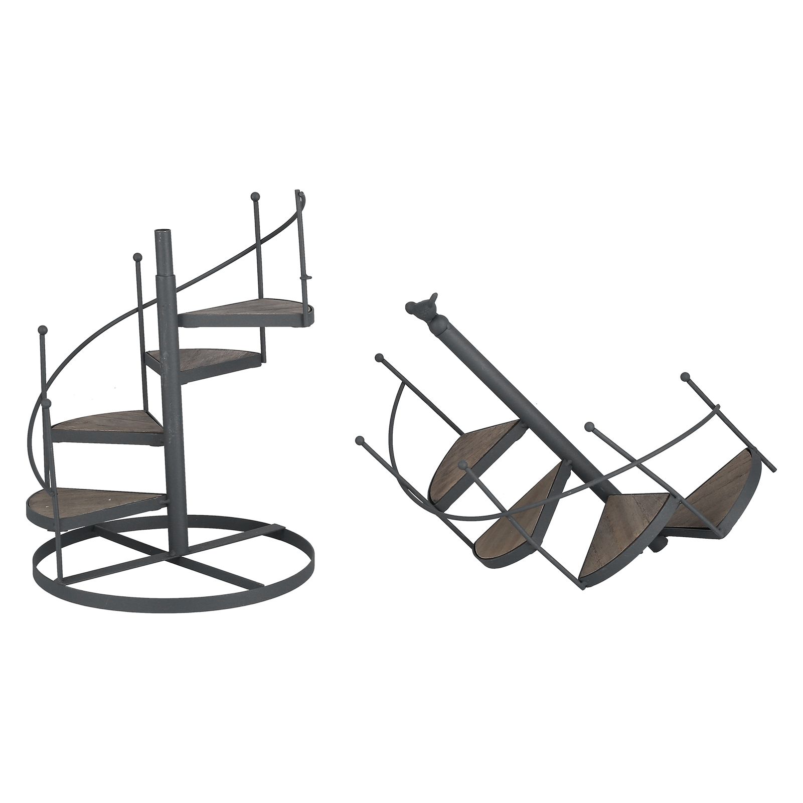 European Style Decorative Plant Shelf Multifuctional Wrought Iron Plant Rack Easy to Install for Balcony and Living Room - Image 1