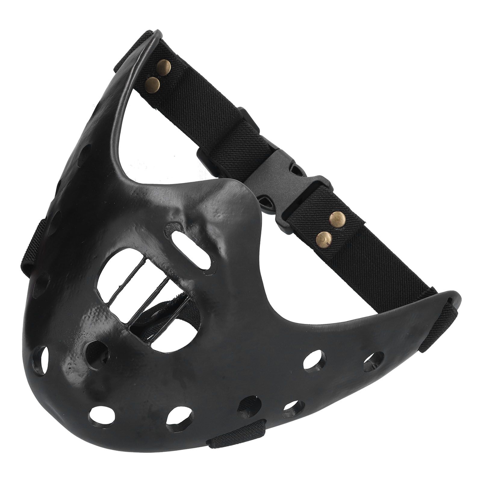 Lamb Mask Black Durable Adjustable Resin Cosplay Mask for Halloween Carnival Parties - Image 2