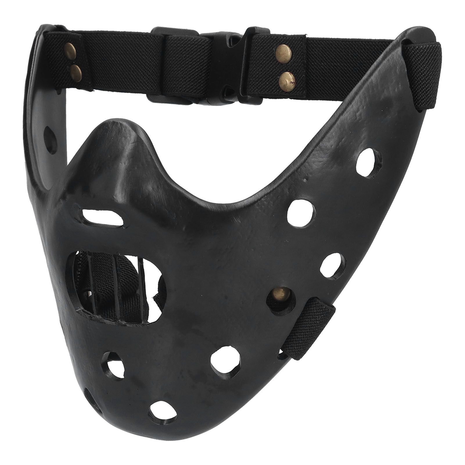 Lamb Mask Black Durable Adjustable Resin Cosplay Mask for Halloween Carnival Parties - Image 3