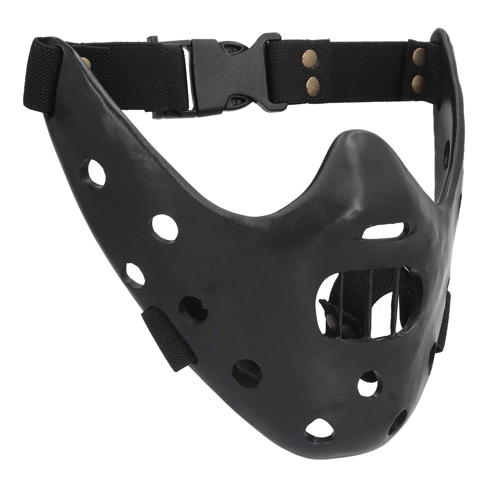 Lamb Mask Black Durable Adjustable Resin Cosplay Mask for Halloween Carnival Parties - Image 4