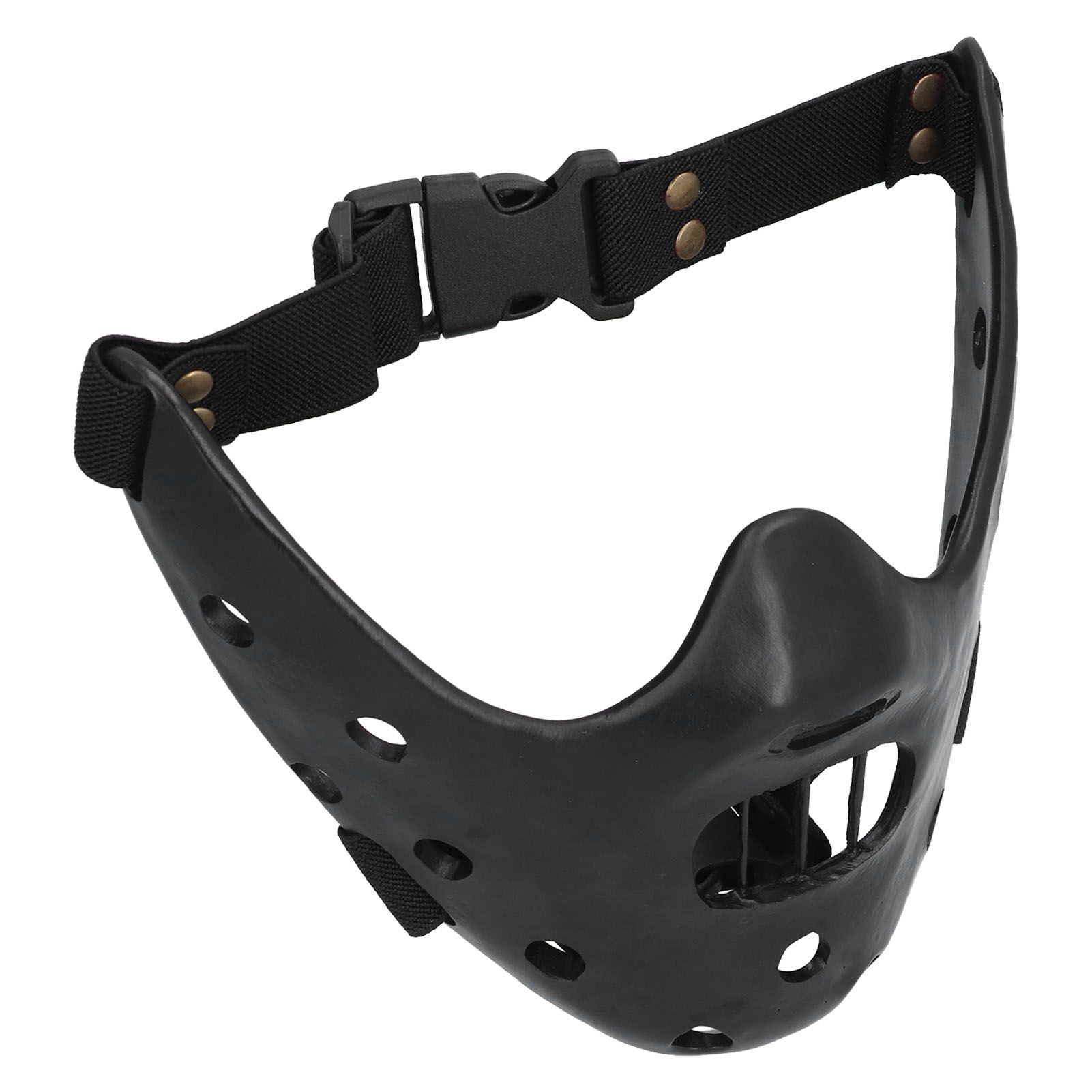 Lamb Mask Black Durable Adjustable Resin Cosplay Mask for Halloween Carnival Parties - Image 5