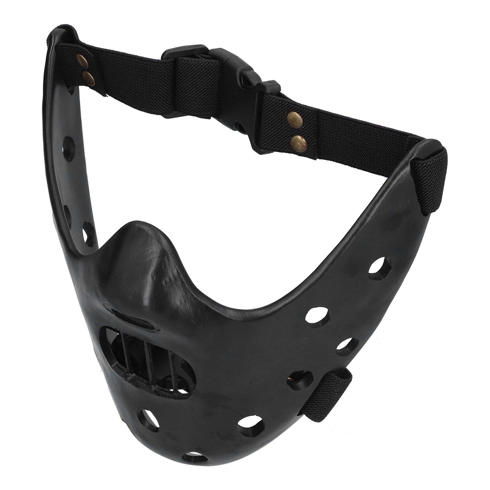 Lamb Mask Black Durable Adjustable Resin Cosplay Mask for Halloween Carnival Parties - Image 6