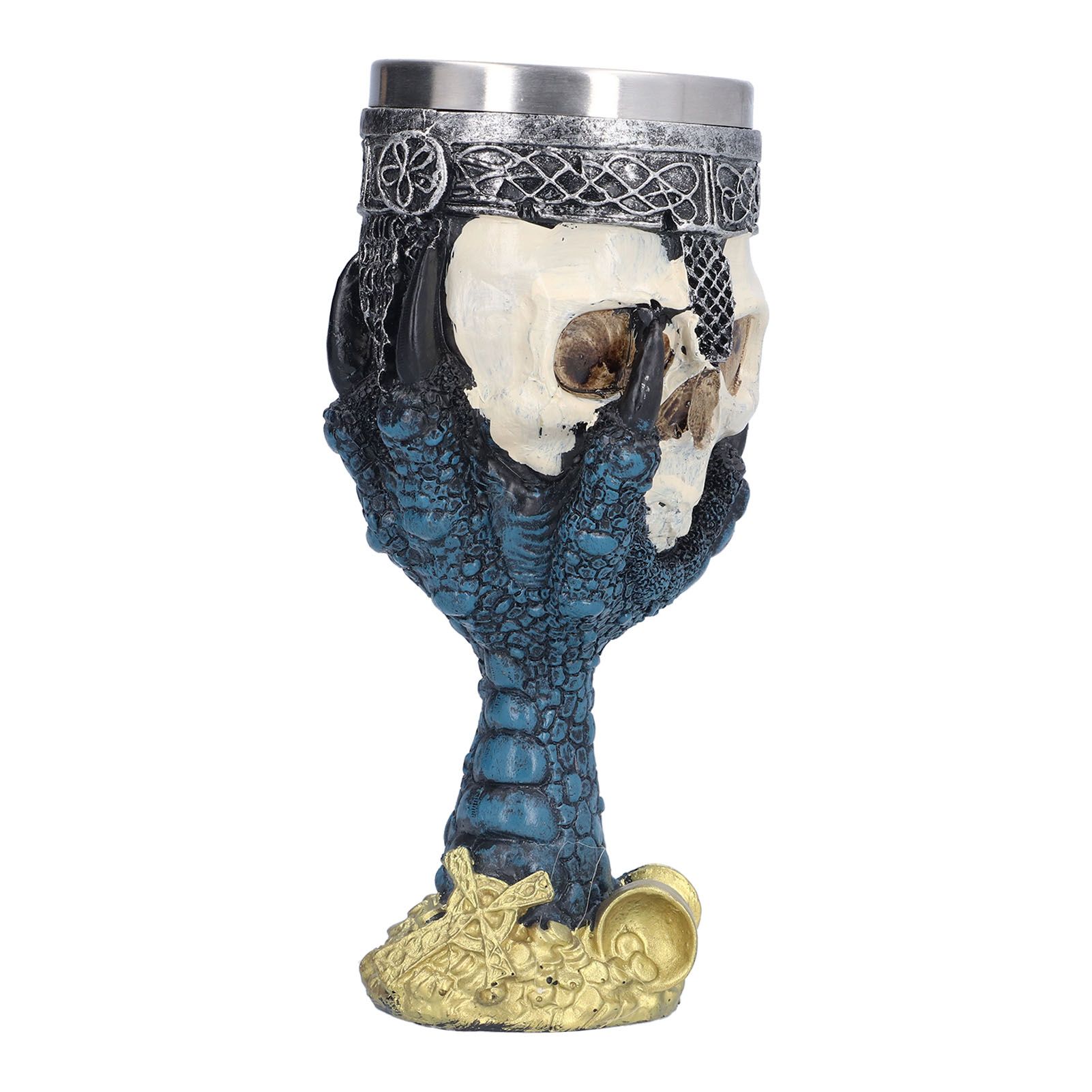 Skull Head Wine Goblet with Stainless Steel Inner Personalized Claw Skull Cup for Home - Image 2