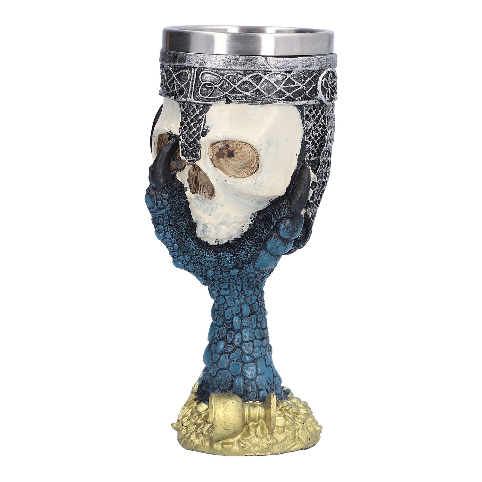 Skull Head Wine Goblet with Stainless Steel Inner Personalized Claw Skull Cup for Home - Image 3