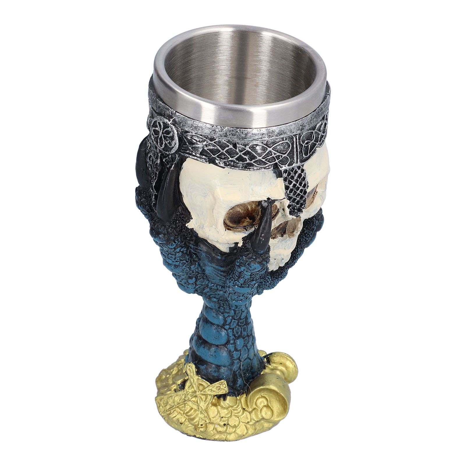 Skull Head Wine Goblet with Stainless Steel Inner Personalized Claw Skull Cup for Home - Image 5