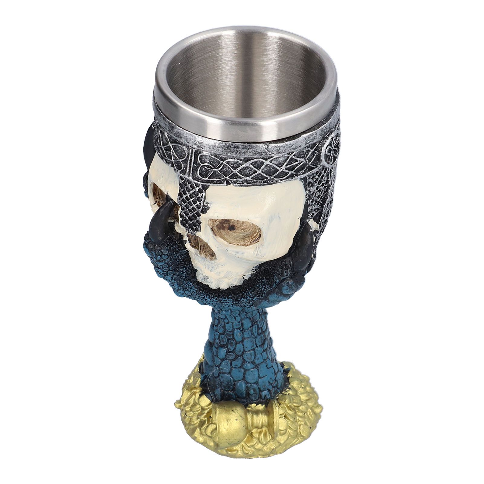 Skull Head Wine Goblet with Stainless Steel Inner Personalized Claw Skull Cup for Home - Image 6