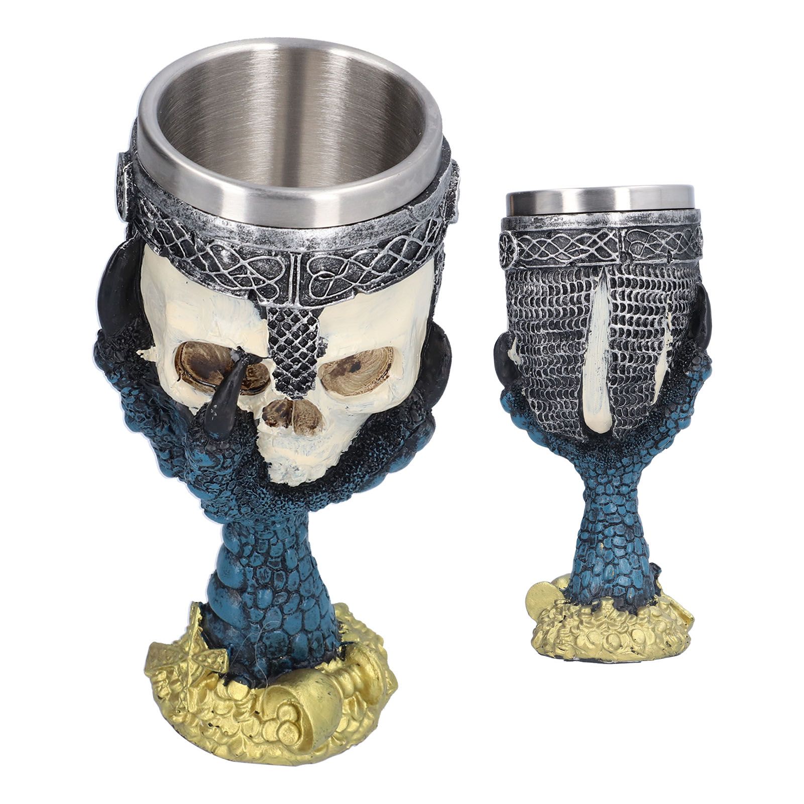 Skull Head Wine Goblet with Stainless Steel Inner Personalized Claw Skull Cup for Home - Image 7