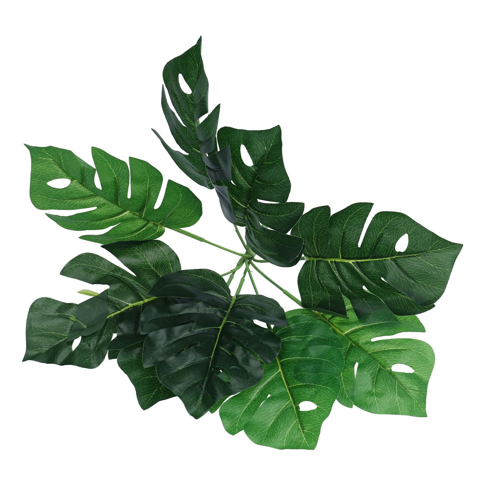 Artificial Monstera DIY Fake Monstera Leaf Artificial Plant for Garden Outdoor Wall Decoration - Image 3