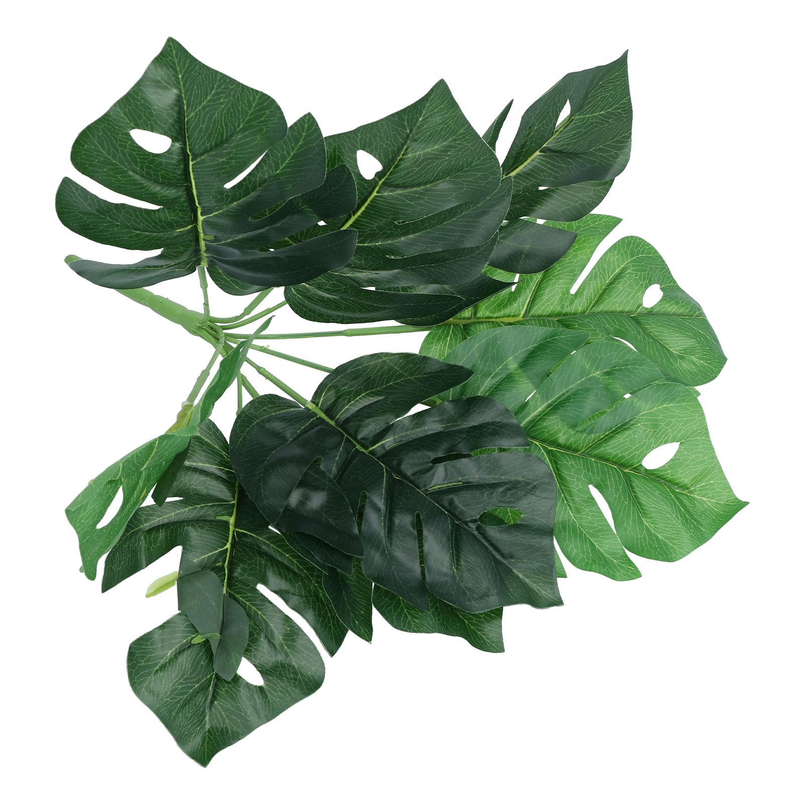 Artificial Monstera DIY Fake Monstera Leaf Artificial Plant for Garden Outdoor Wall Decoration - Image 7